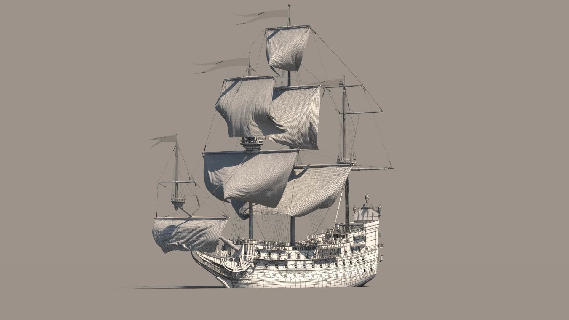 Soleil Galleon 3D model_24