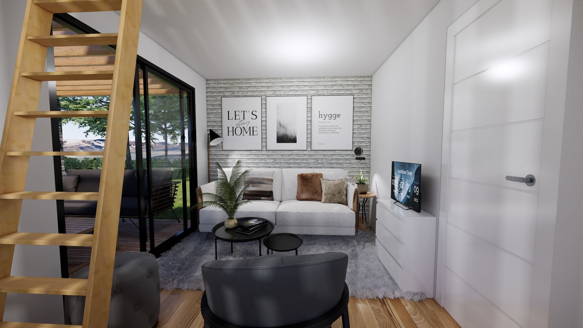 tiny house mini camping VITA  Bled master plan Low-poly 3D model_14