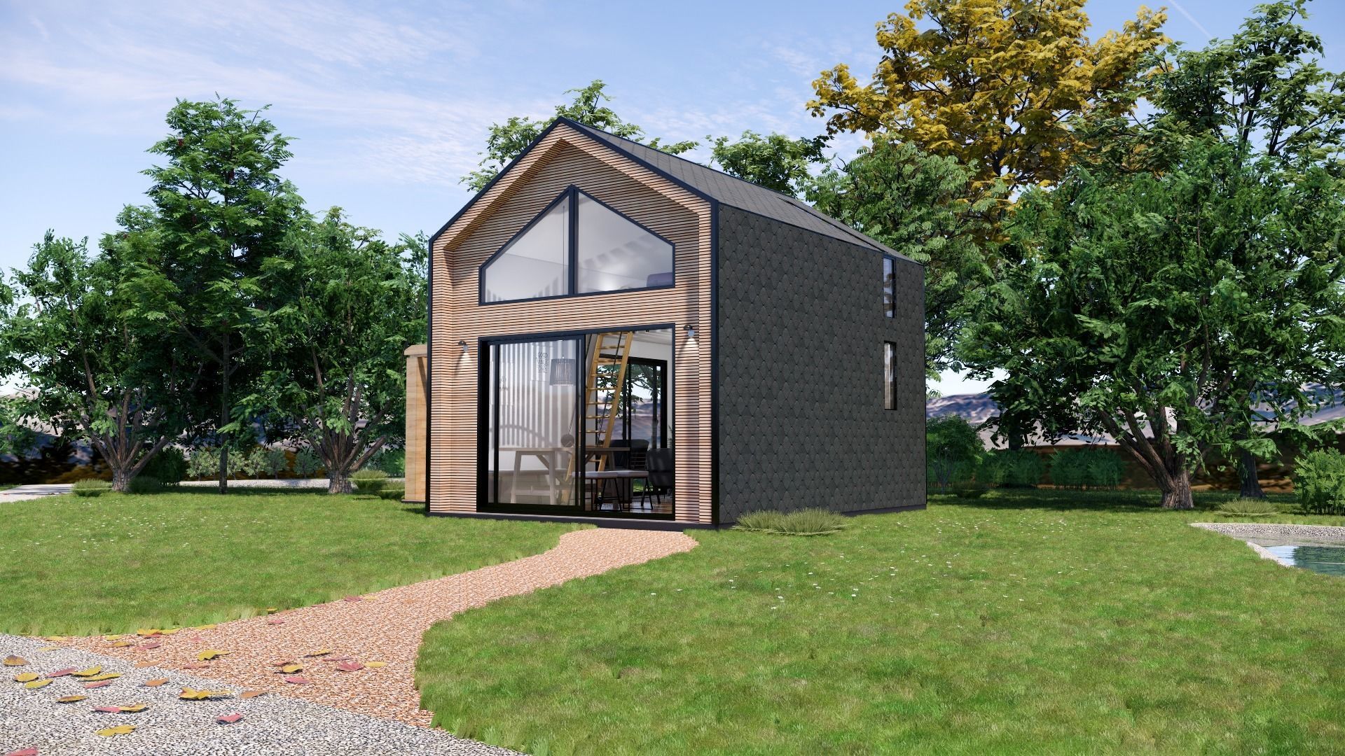 tiny house mini camping VITA  Bled master plan Low-poly 3D model_22