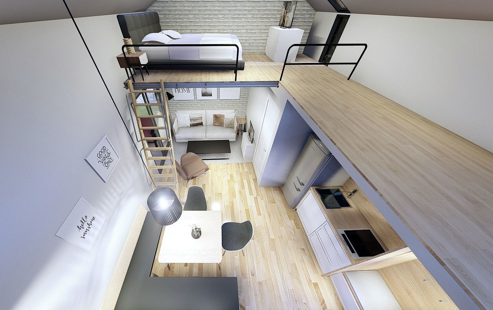 tiny house mini camping VITA  Bled master plan Low-poly 3D model_32