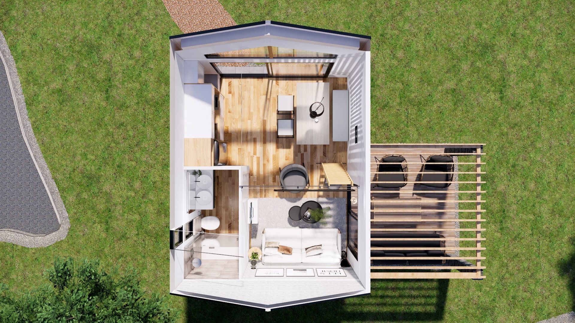 tiny house mini camping VITA  Bled master plan Low-poly 3D model_20