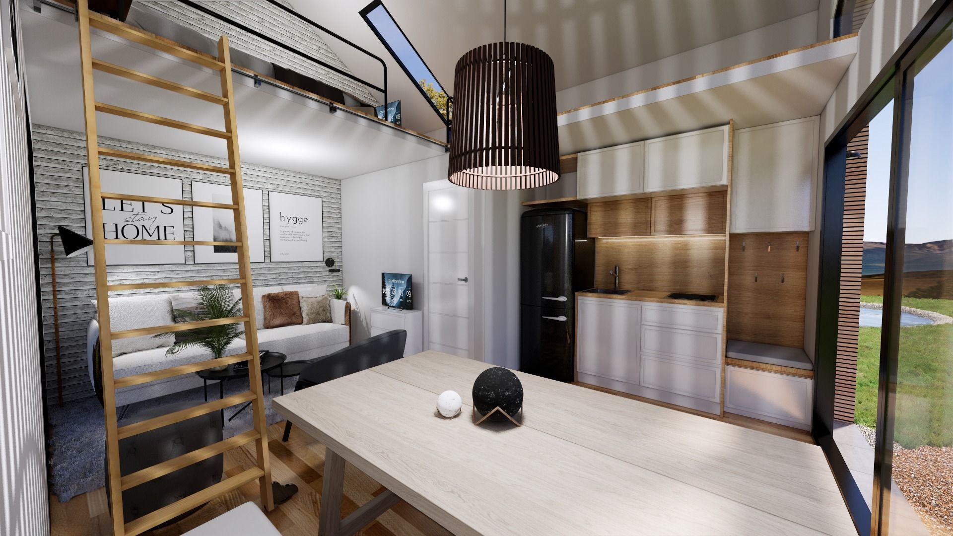 tiny house mini camping VITA  Bled master plan Low-poly 3D model_24