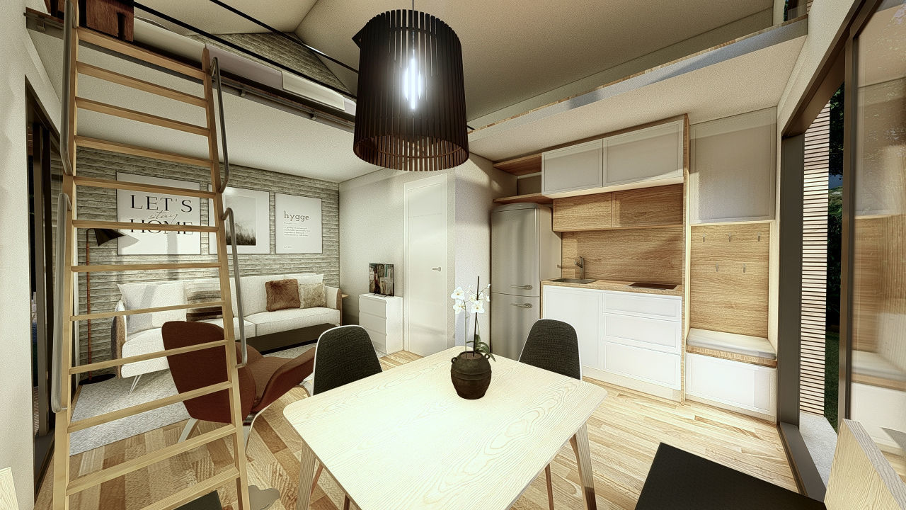 tiny house mini camping VITA  Bled master plan Low-poly 3D model_3