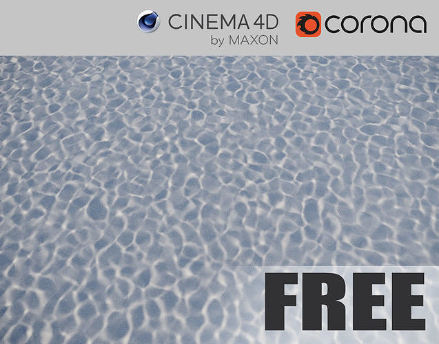 Water - Caustics - Corona Renderer Free 3D model