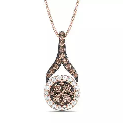 SWAZ13PD rose gold diamond pendant