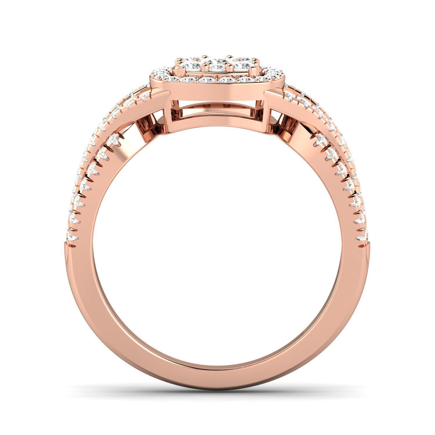 SWAZ06LR engagement ring in rose gold with diamonds 3D print model_2