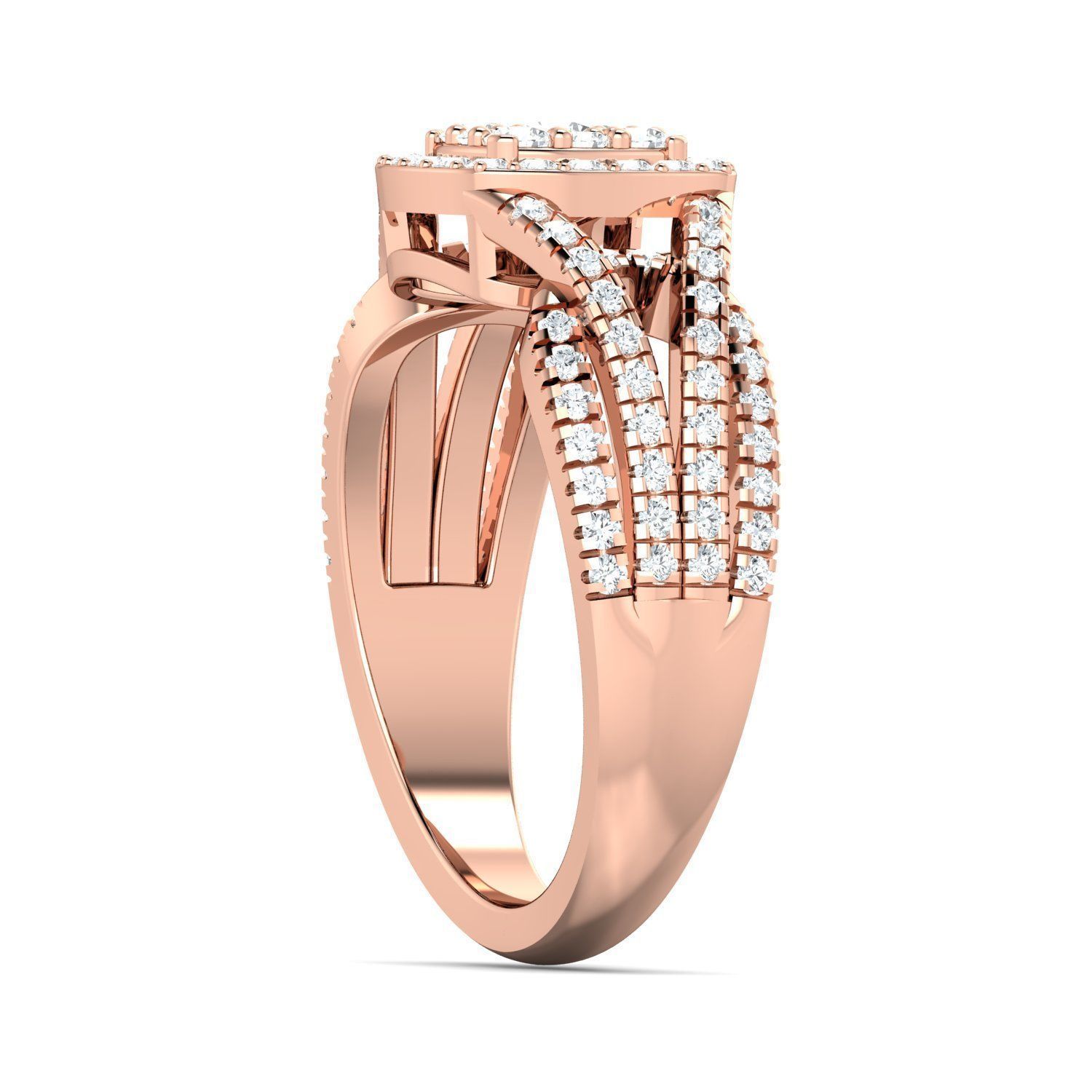 SWAZ06LR engagement ring in rose gold with diamonds 3D print model_3