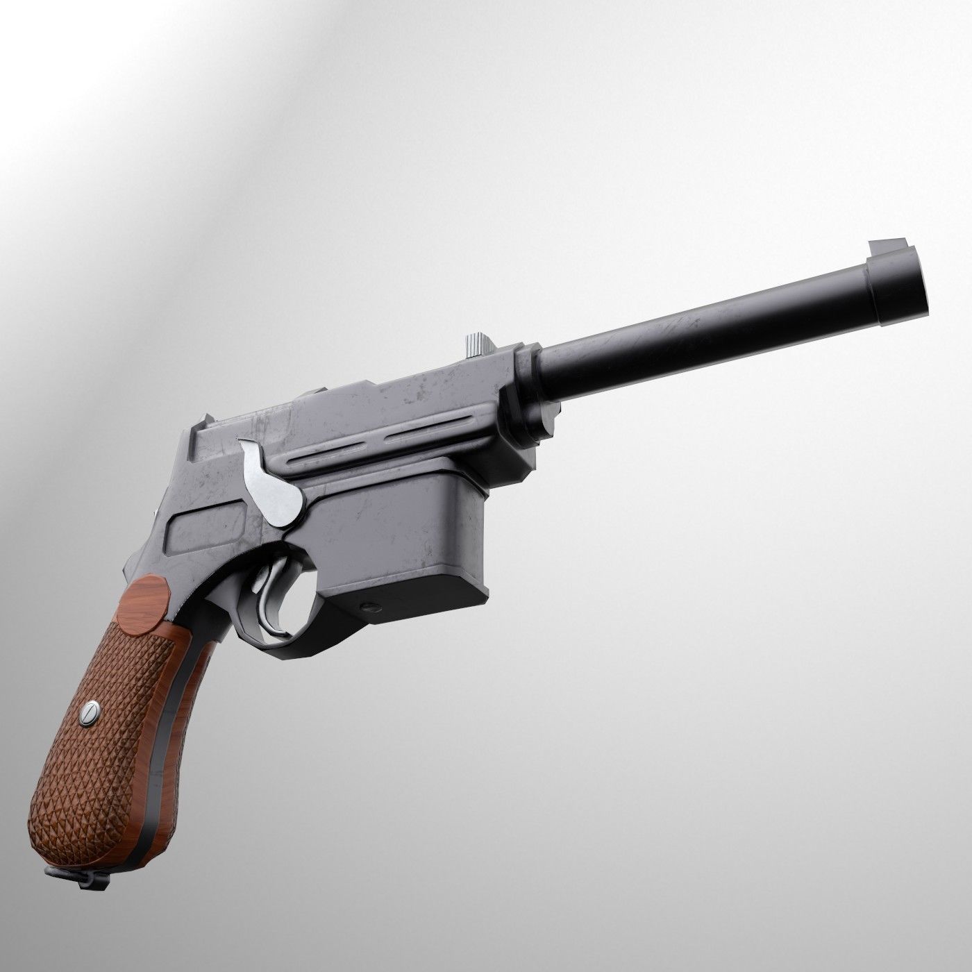 Mannlicher M1903 Low-poly 3D model_8