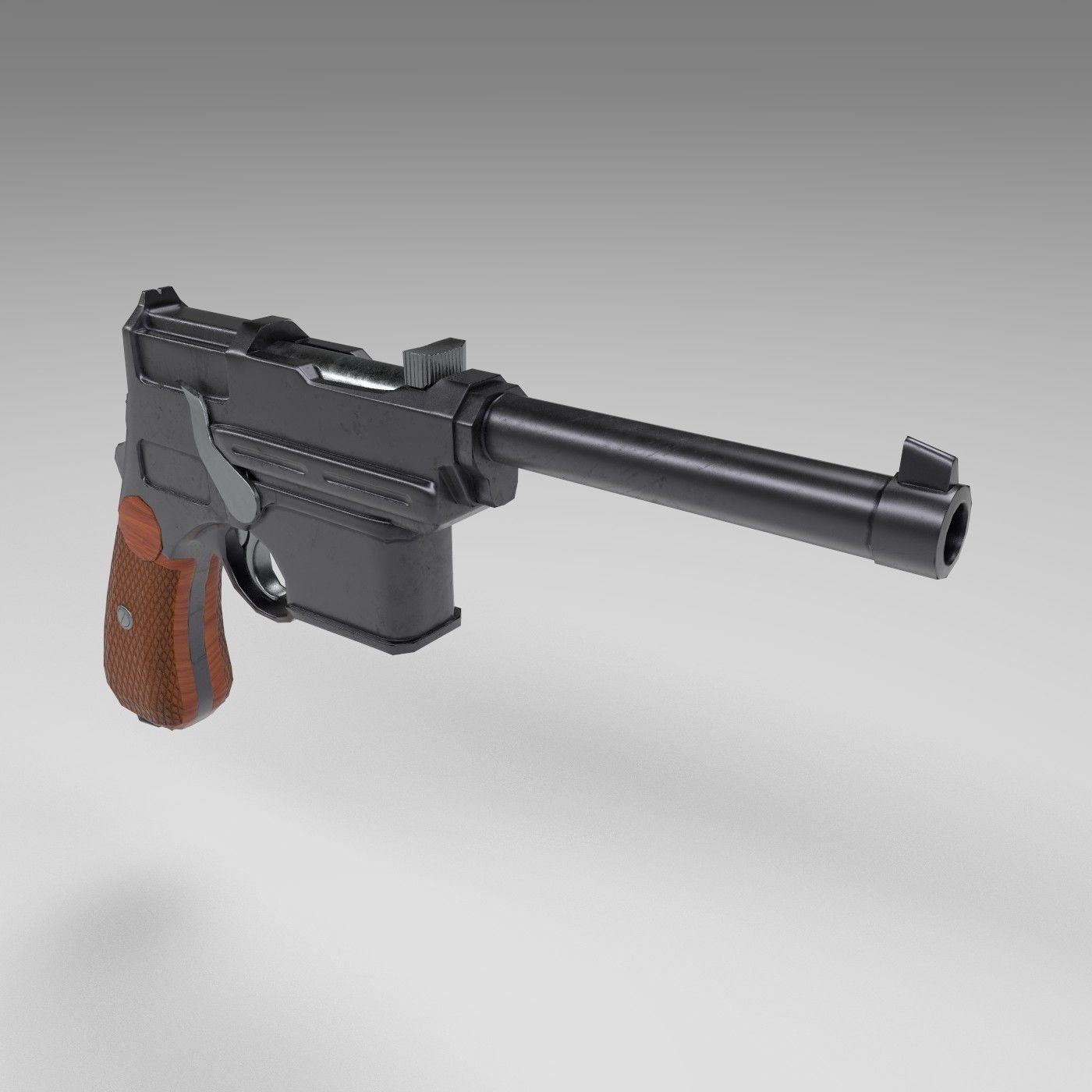 Mannlicher M1903 Low-poly 3D model_4