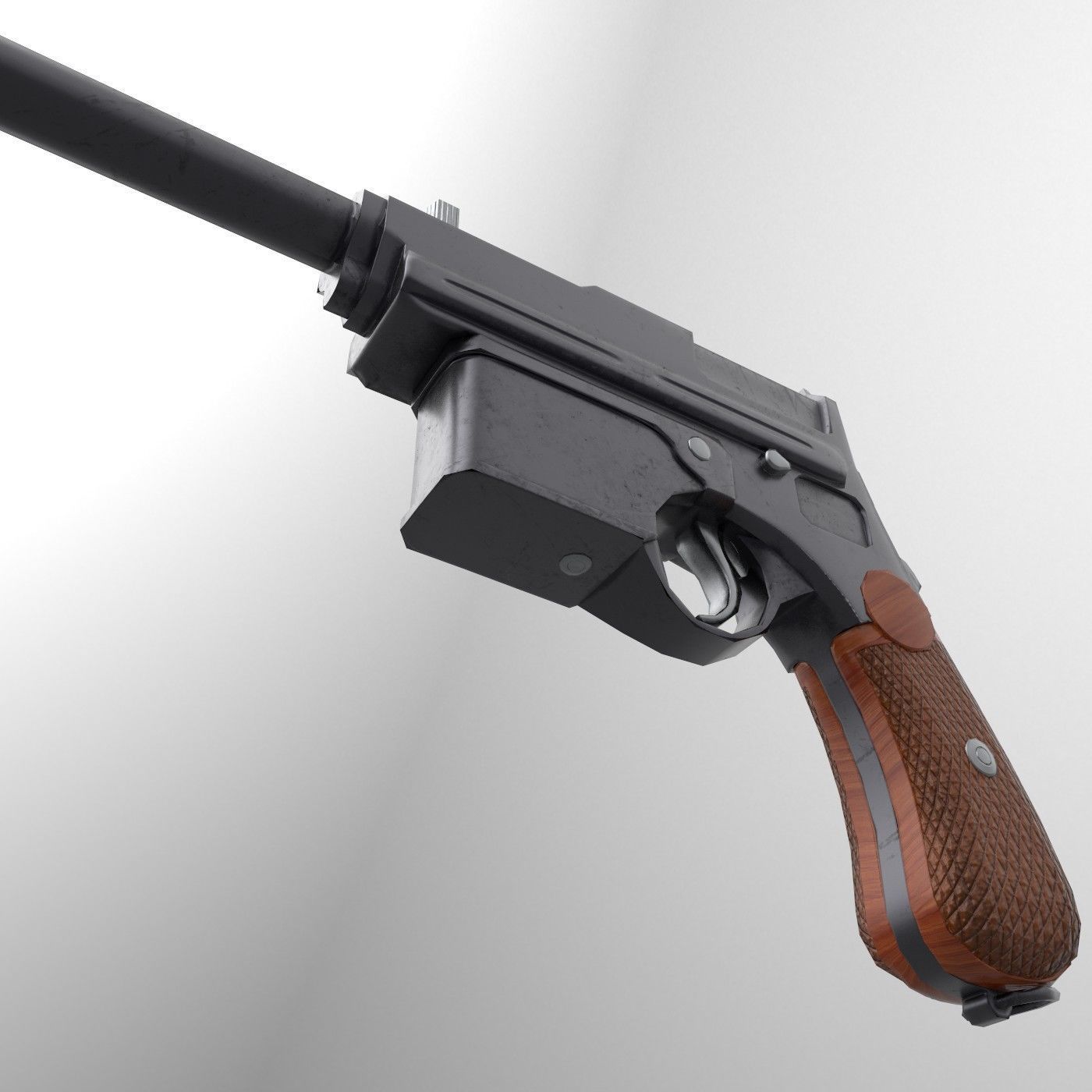 Mannlicher M1903 Low-poly 3D model_10