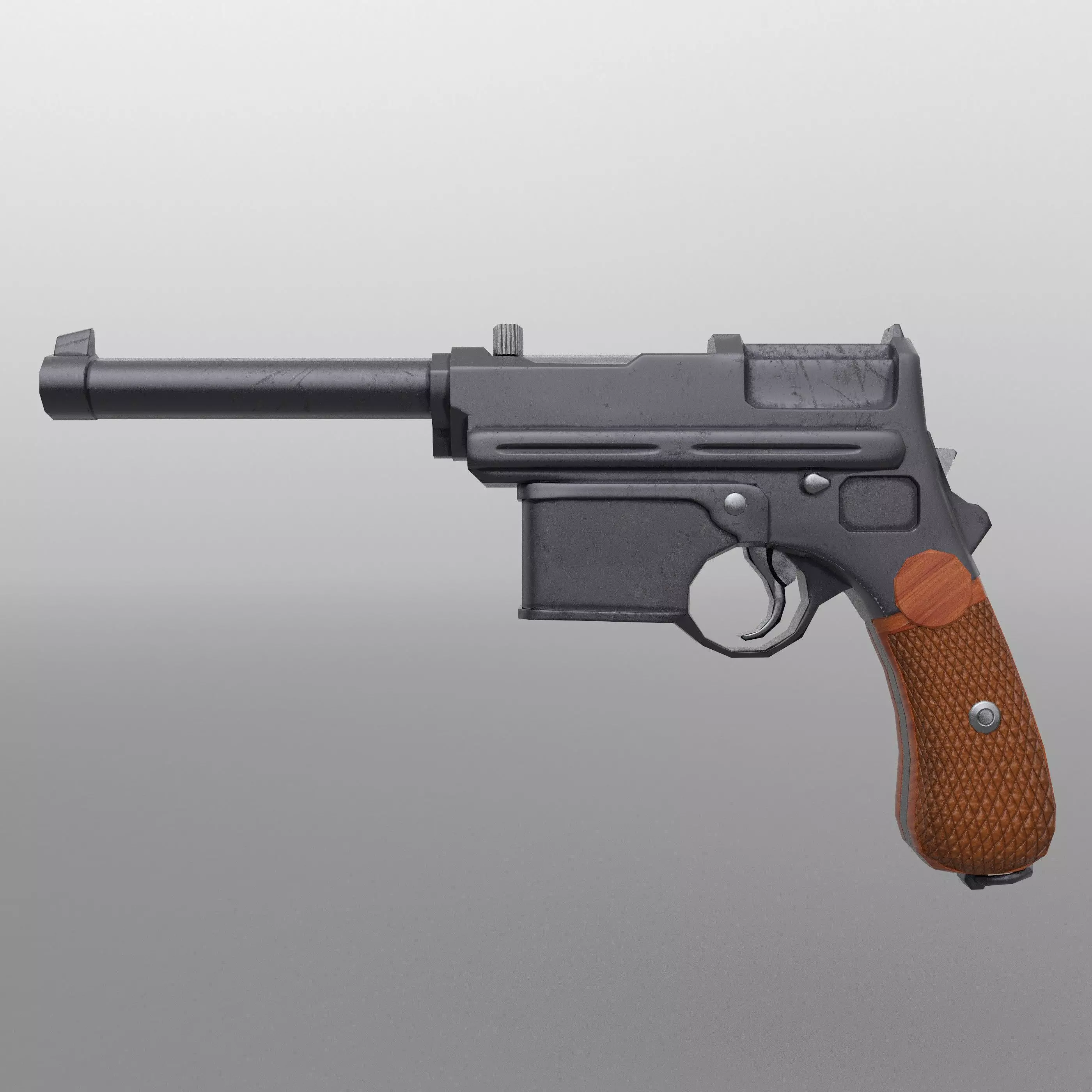 Mannlicher M1903 Low-poly 3D model_0