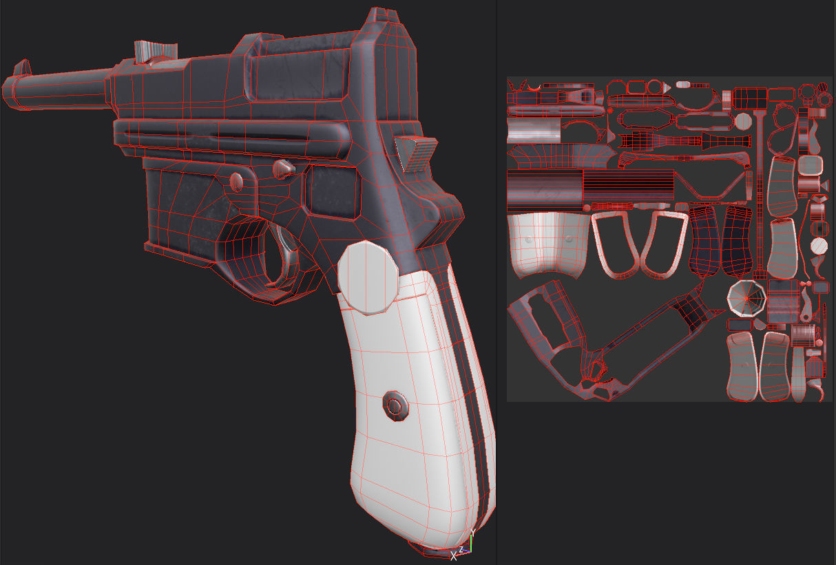 Mannlicher M1903 Low-poly 3D model_1