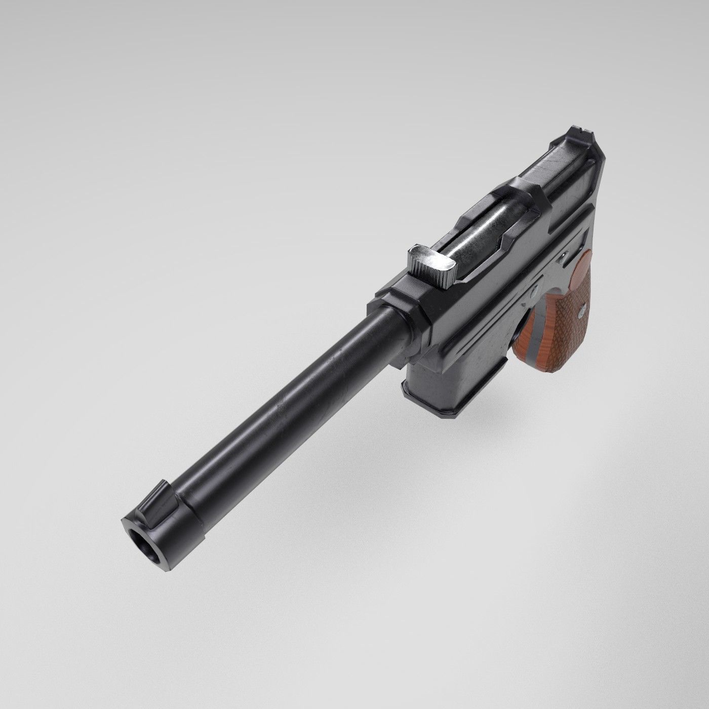 Mannlicher M1903 Low-poly 3D model_5