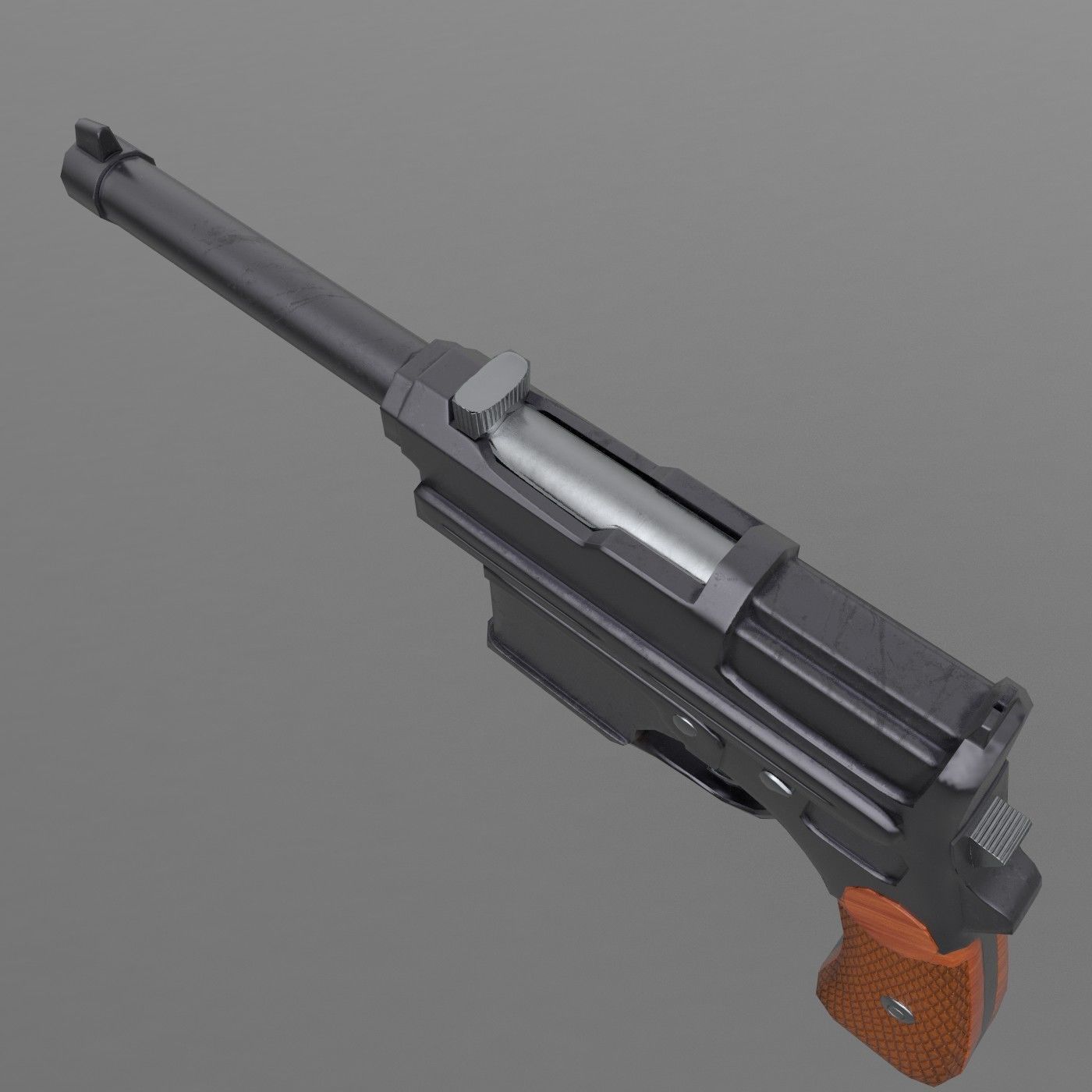 Mannlicher M1903 Low-poly 3D model_11