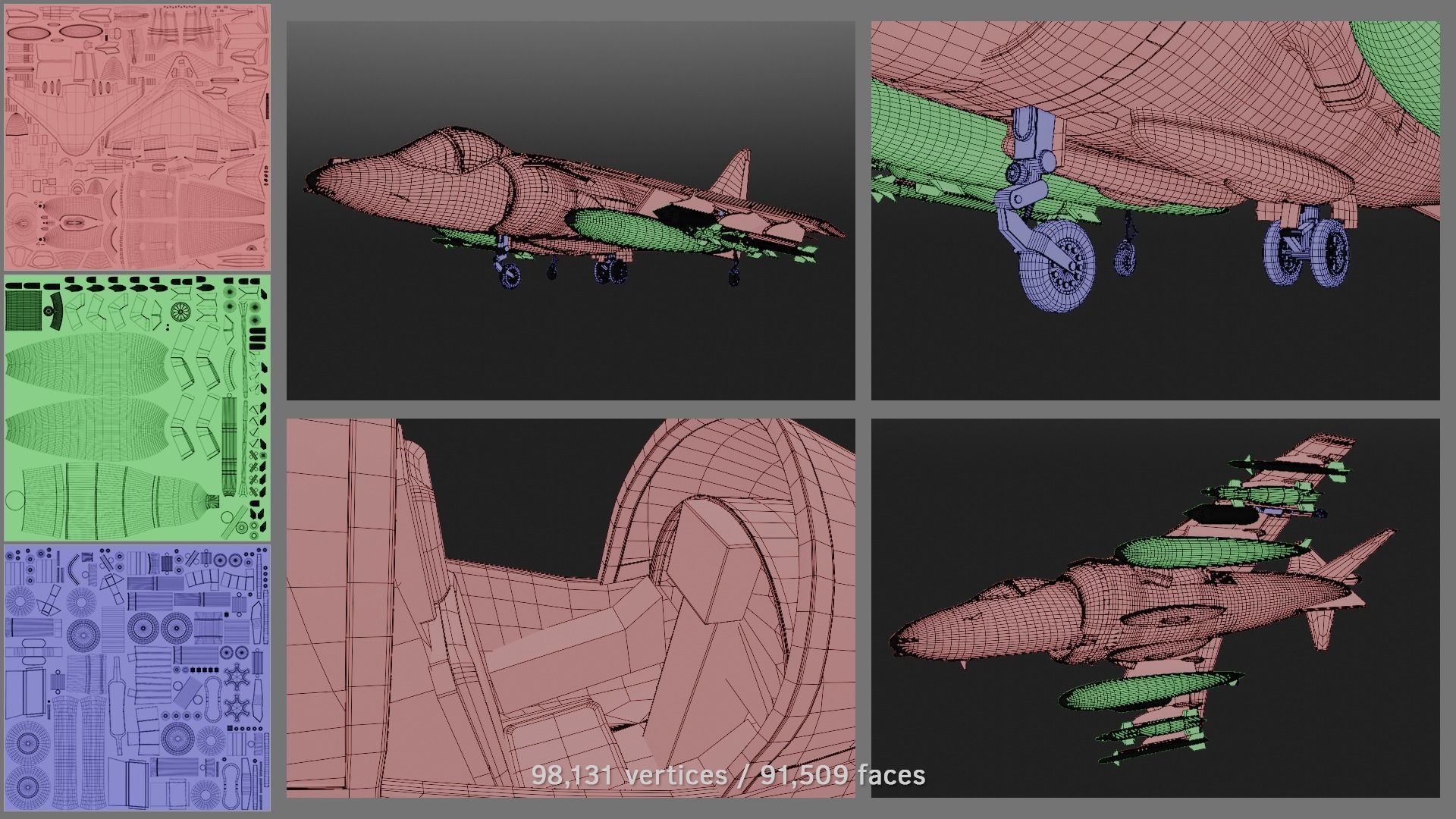 BAe Harrier II GR9 3D model_2