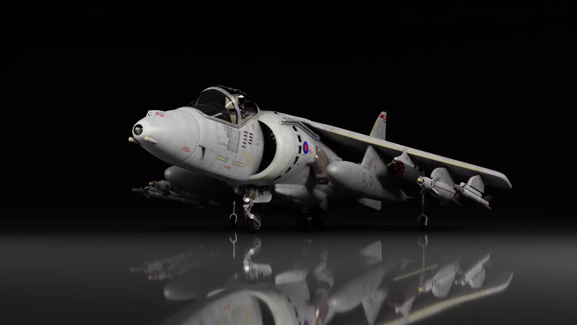 BAe Harrier II GR9 3D model_0