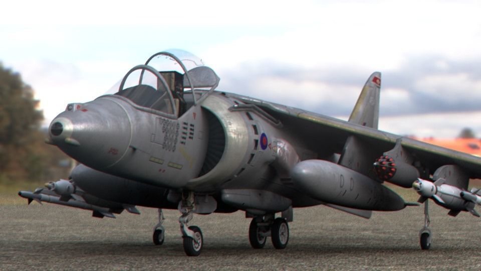 BAe Harrier II GR9 3D model_11