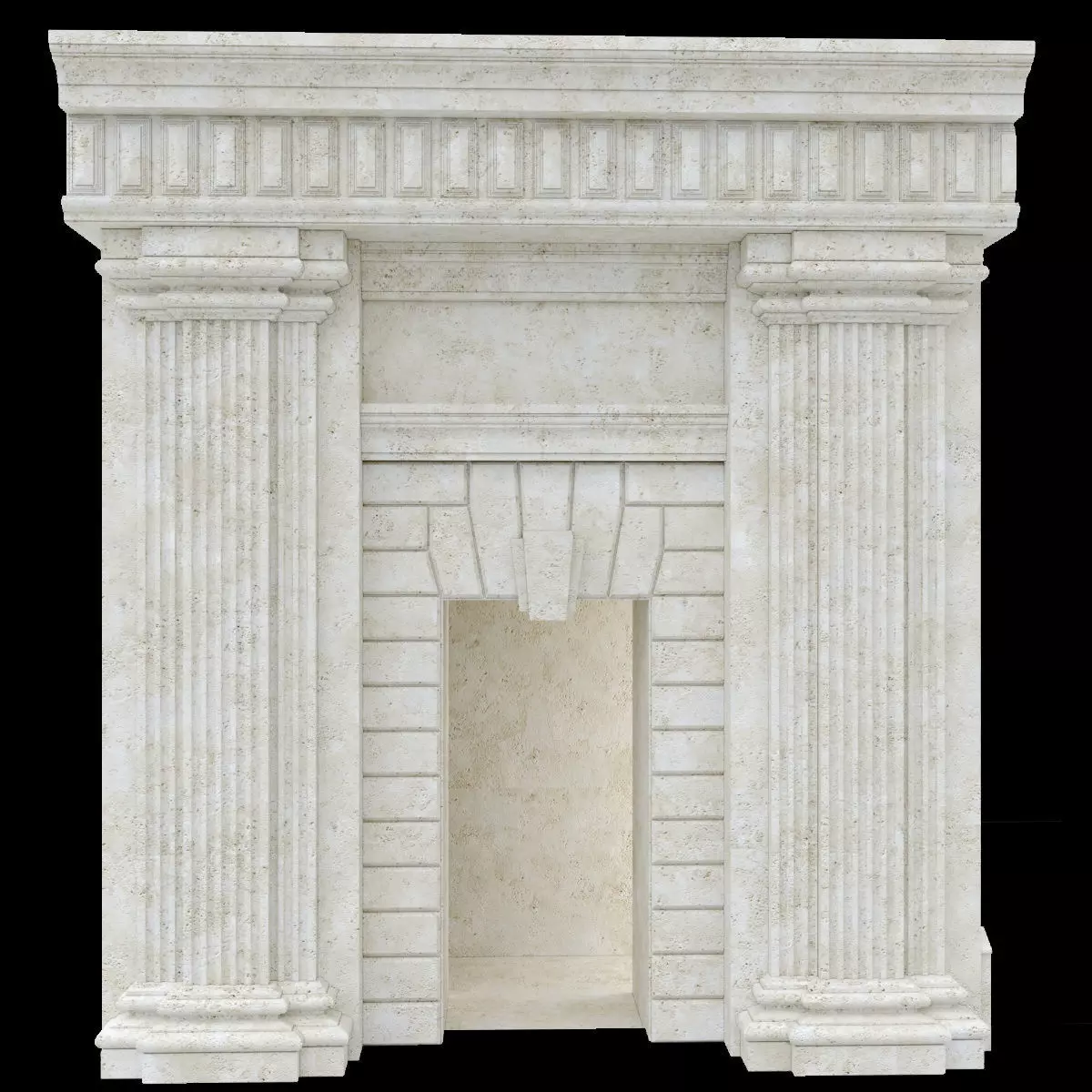 Classic Architecture Door 3D model_0