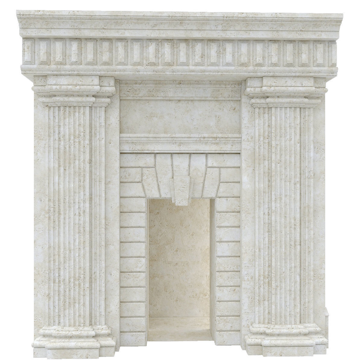 Classic Architecture Door 3D model_2