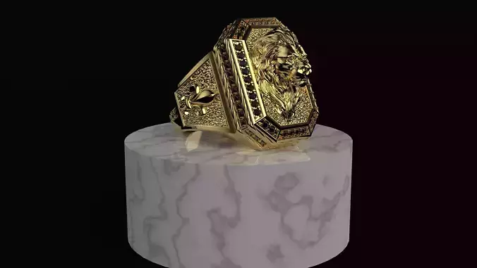 Lion Ring for men