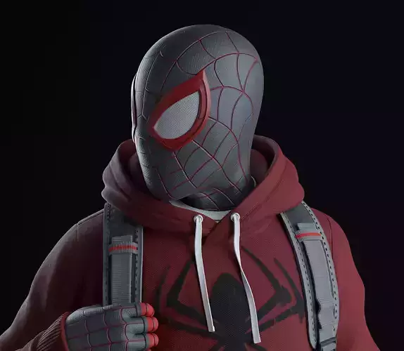 Spider-Man Miles Morales - Statue 3D print model