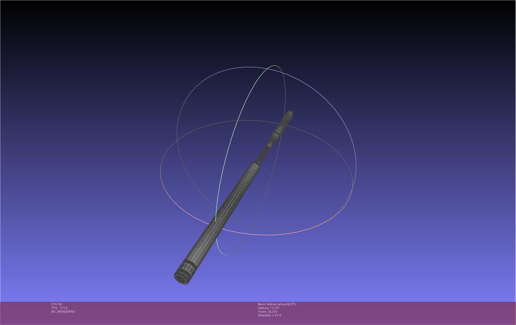 Batman Arrow Basic Model 3D print model_15