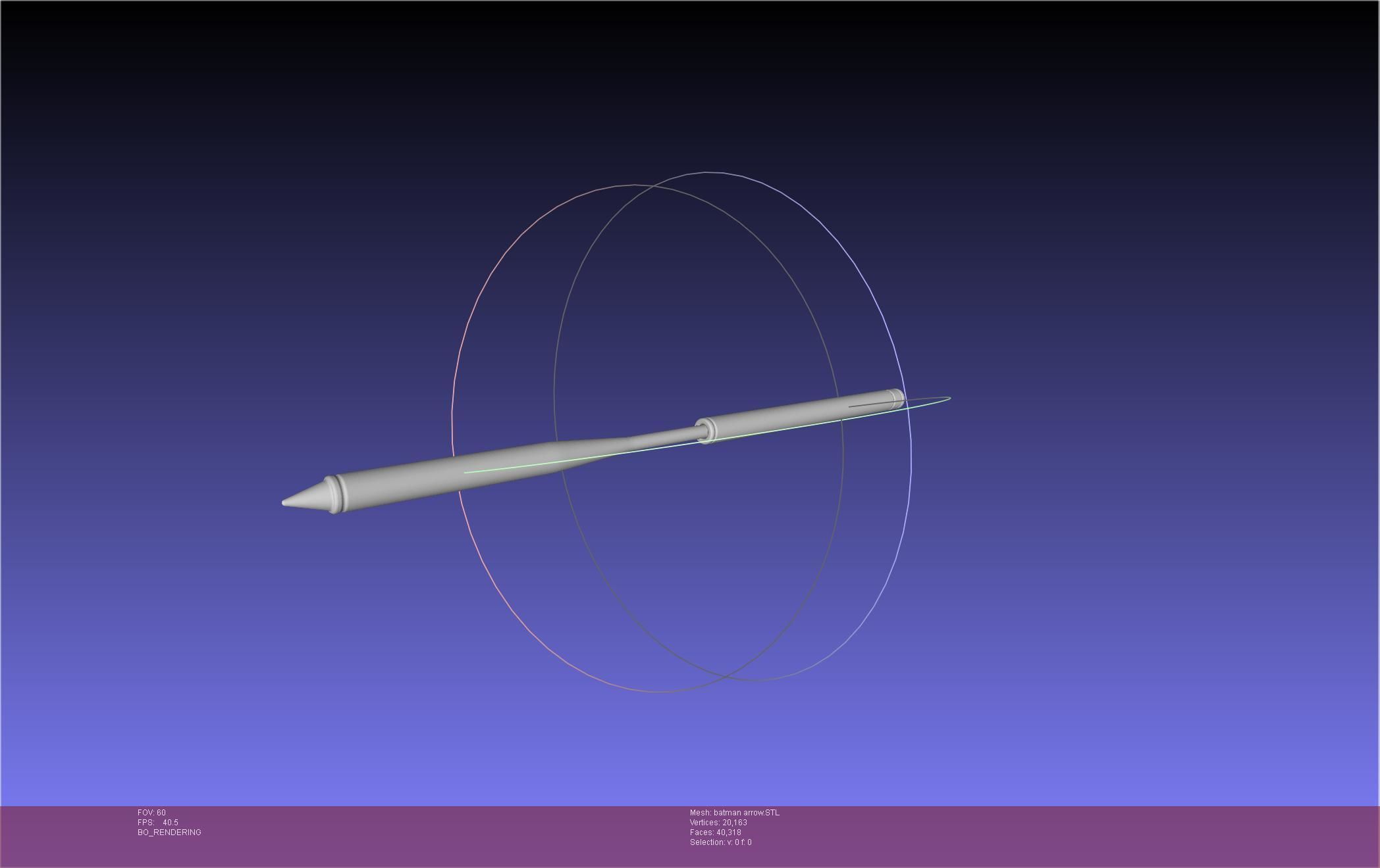 Batman Arrow Basic Model 3D print model_137