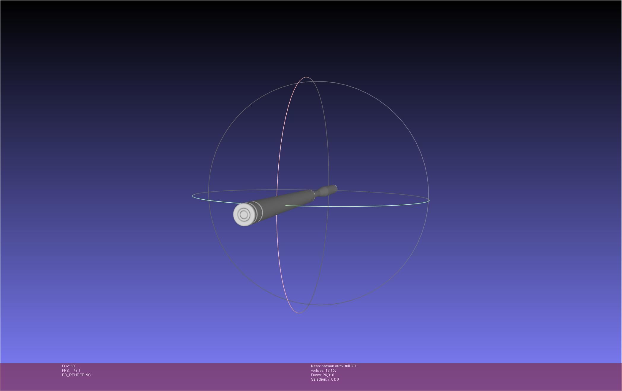 Batman Arrow Basic Model 3D print model_1