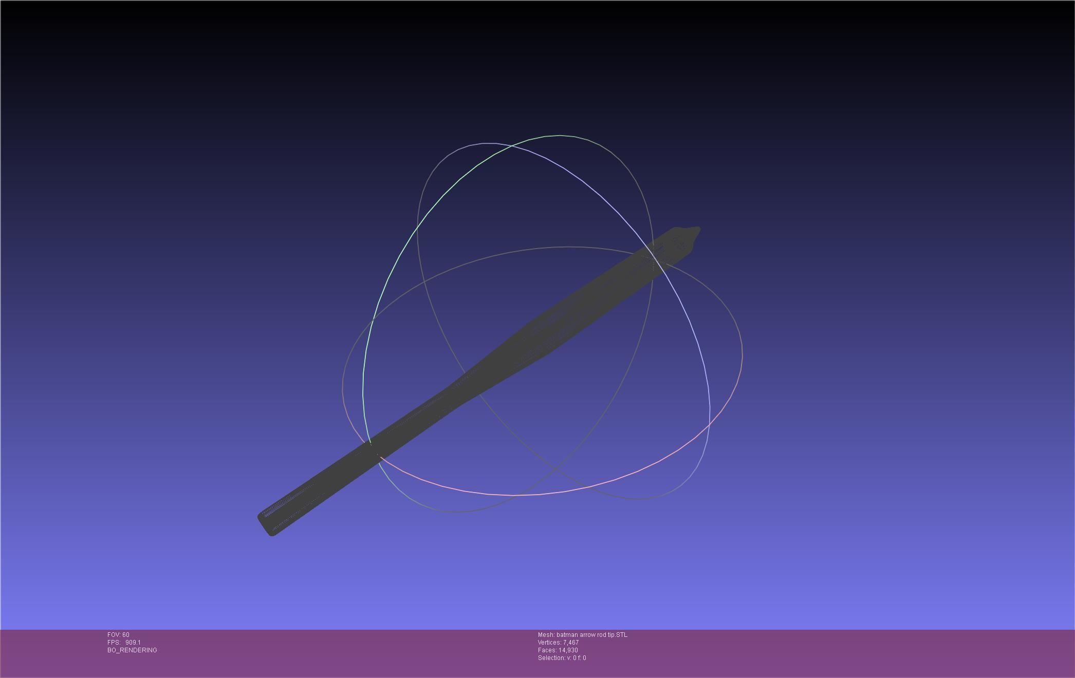 Batman Arrow Basic Model 3D print model_116