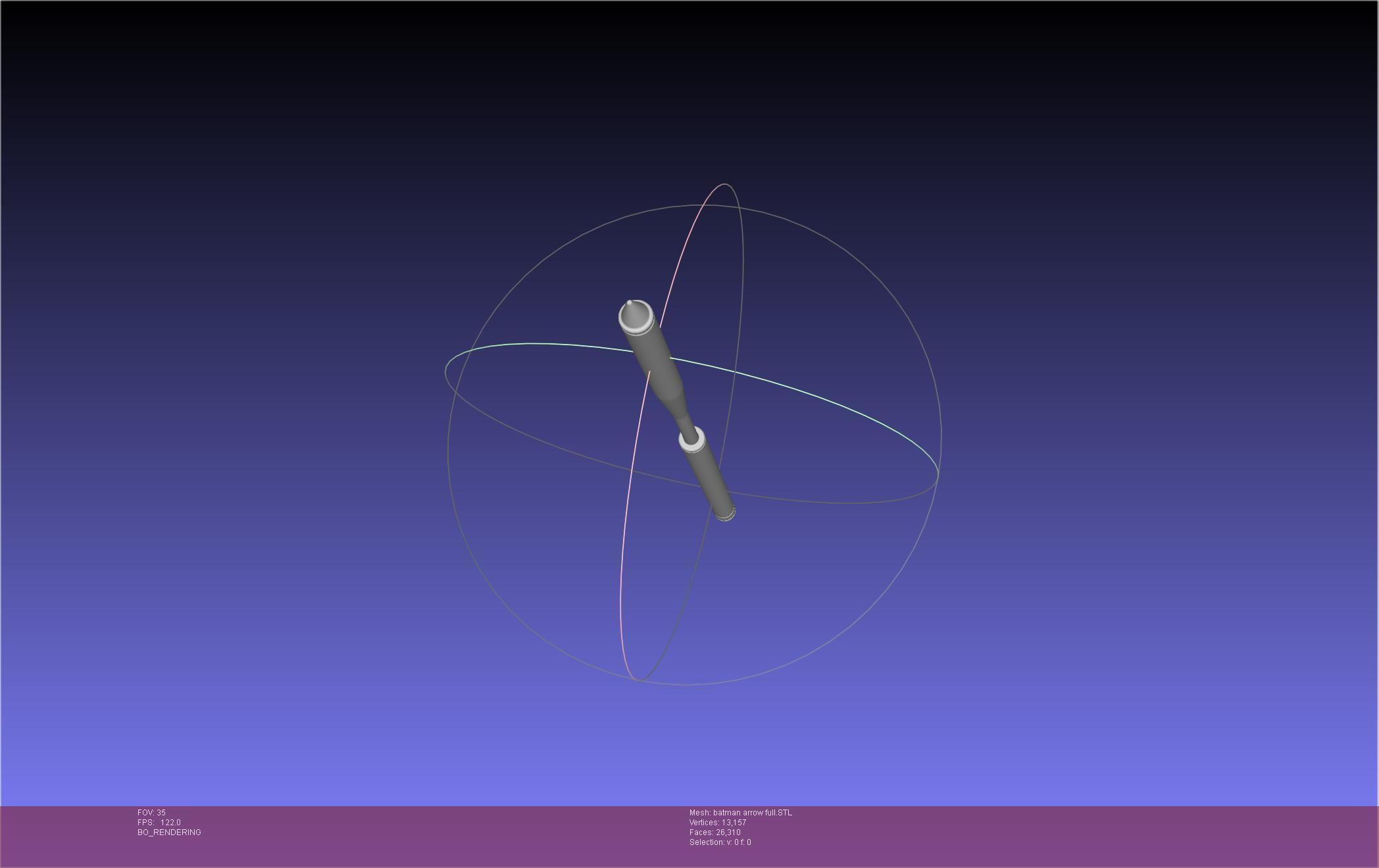 Batman Arrow Basic Model 3D print model_42