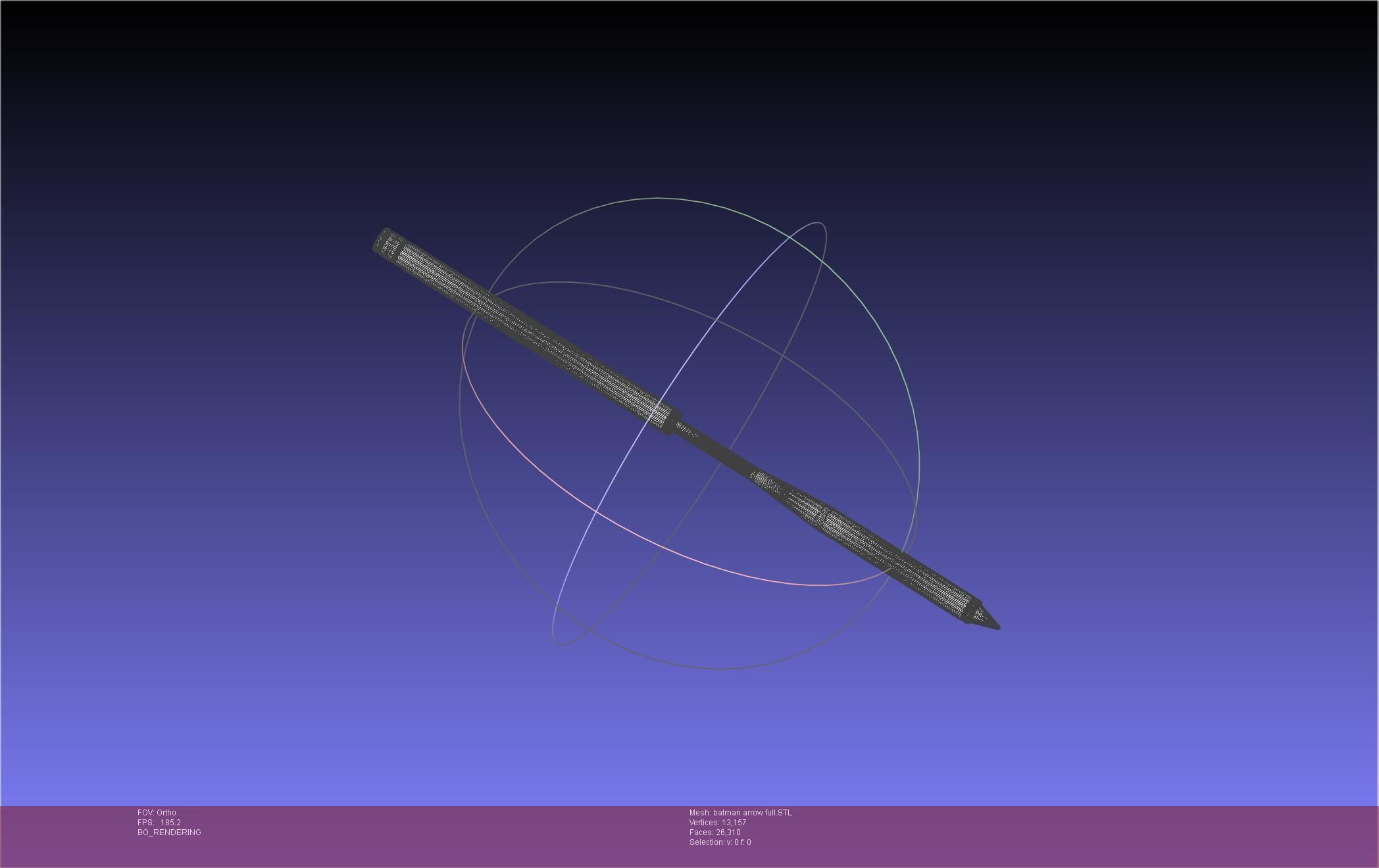 Batman Arrow Basic Model 3D print model_32