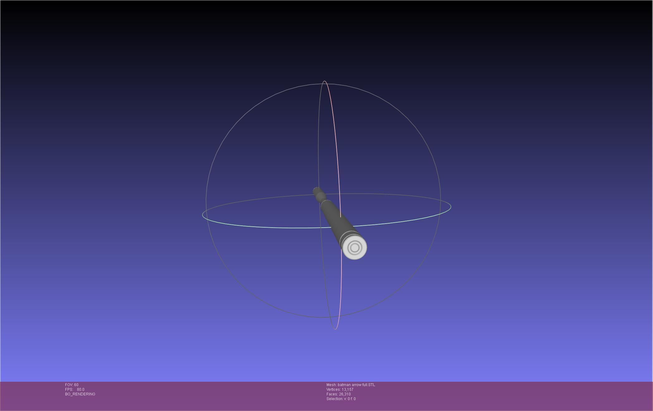 Batman Arrow Basic Model 3D print model_3