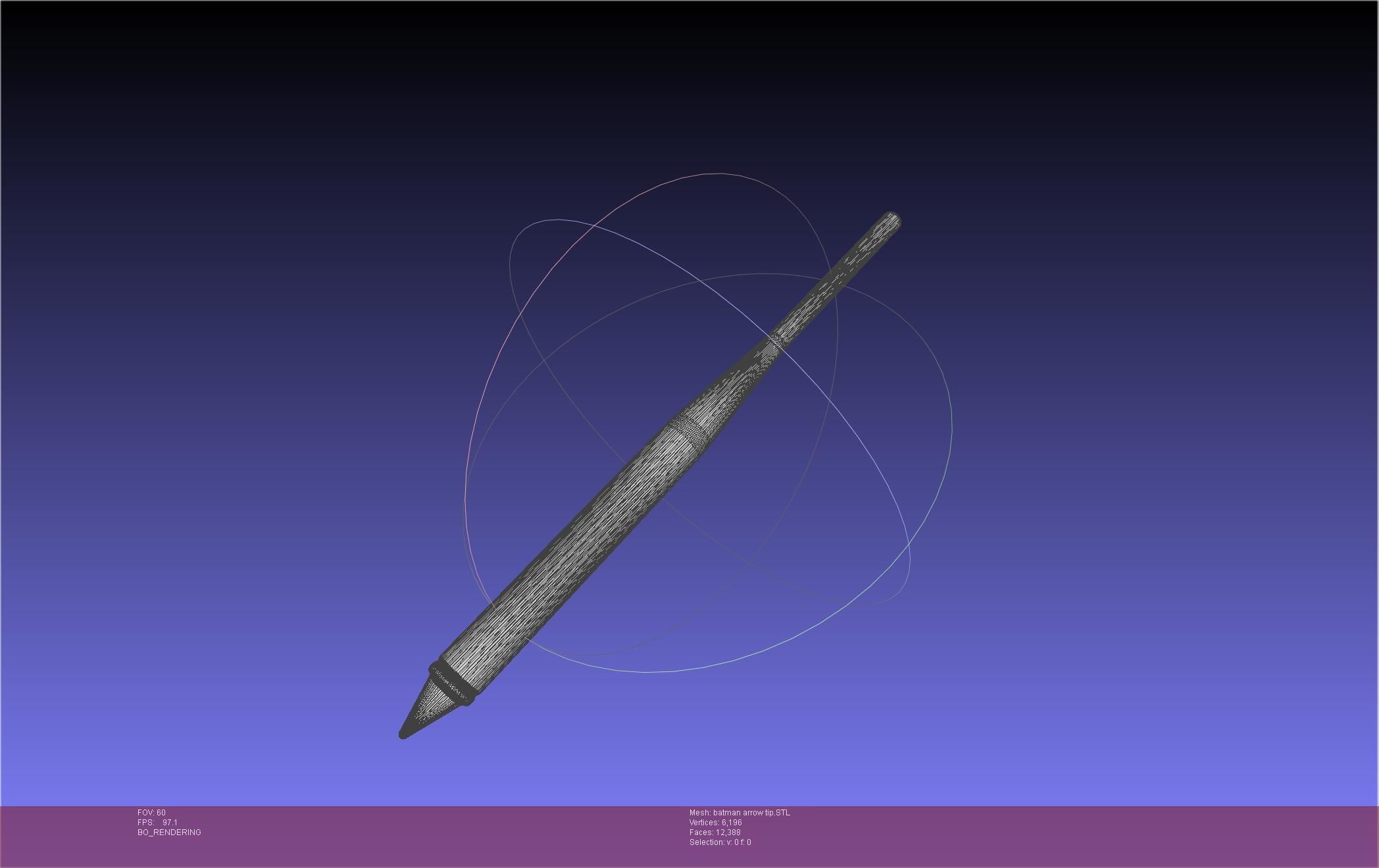 Batman Arrow Basic Model 3D print model_135