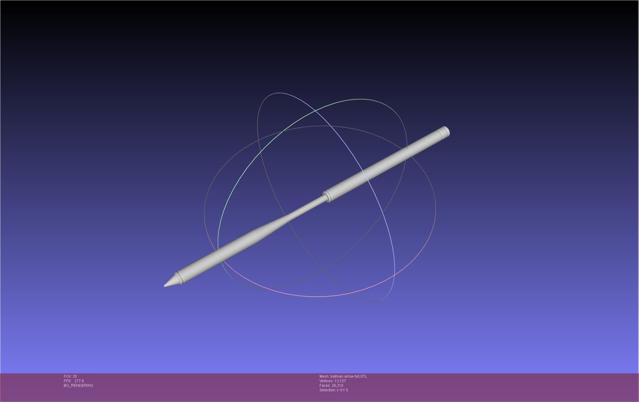 Batman Arrow Basic Model 3D print model_38