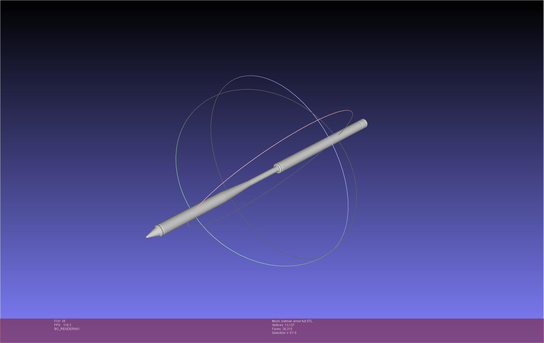 Batman Arrow Basic Model 3D print model_45