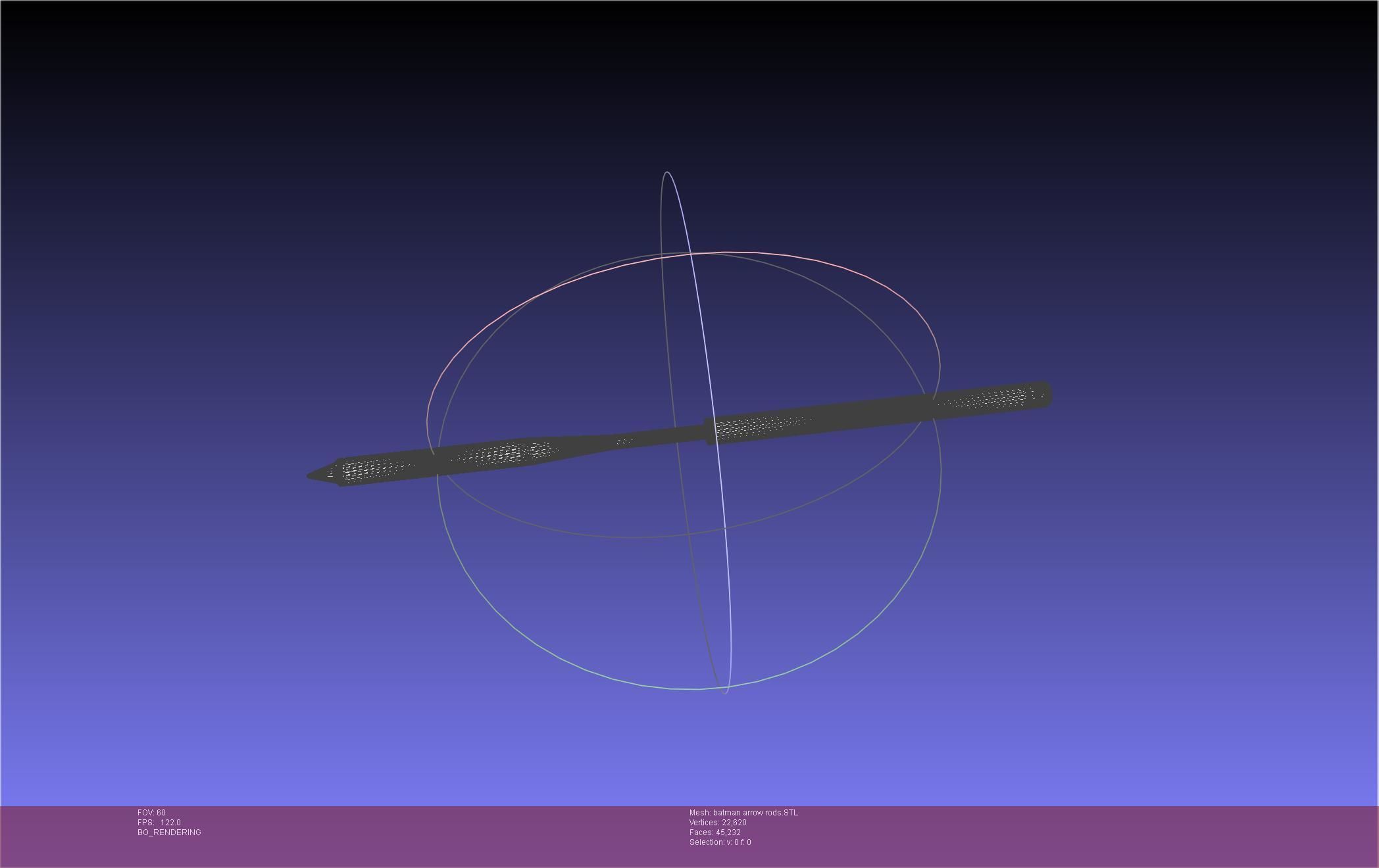 Batman Arrow Basic Model 3D print model_126