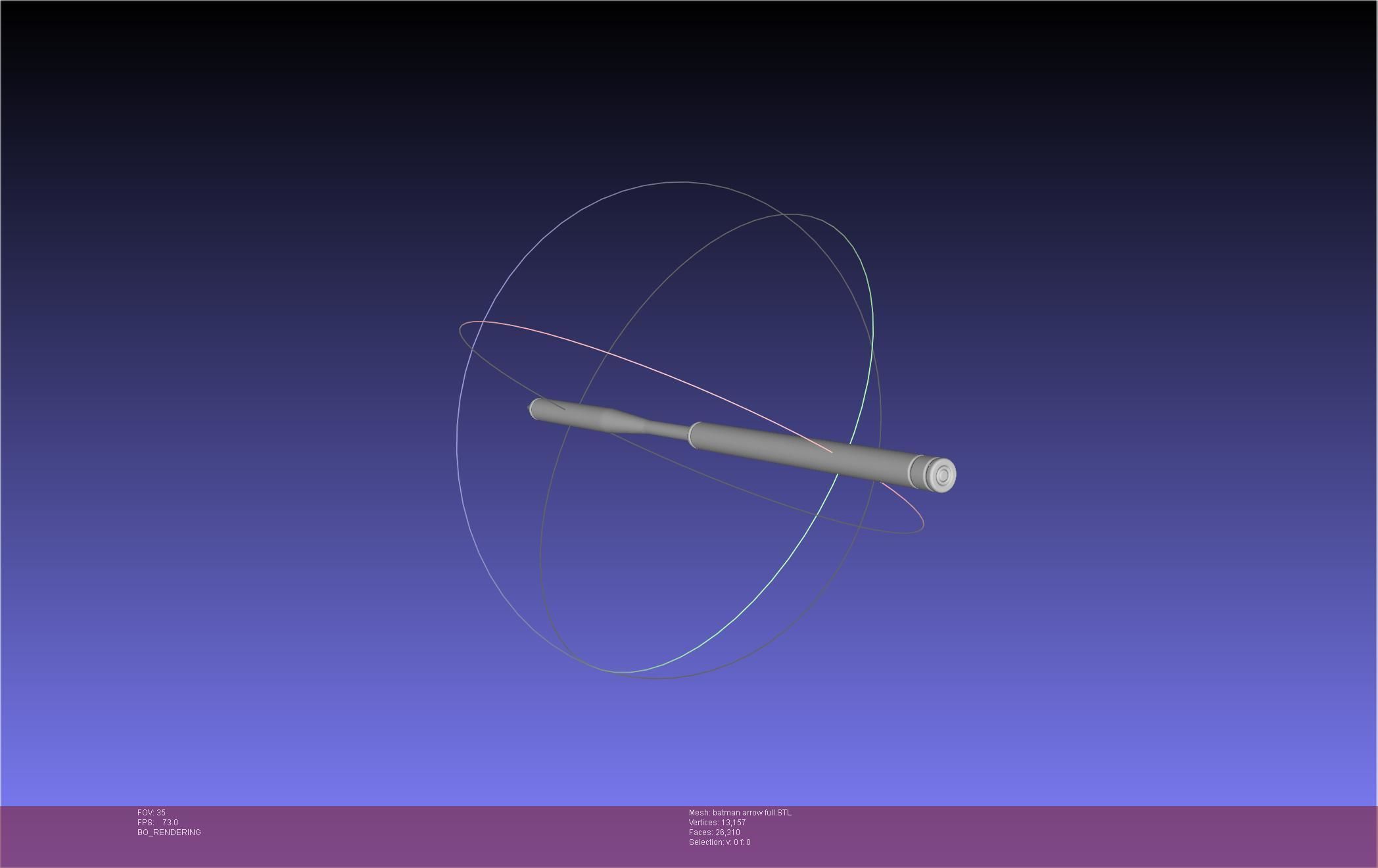 Batman Arrow Basic Model 3D print model_44