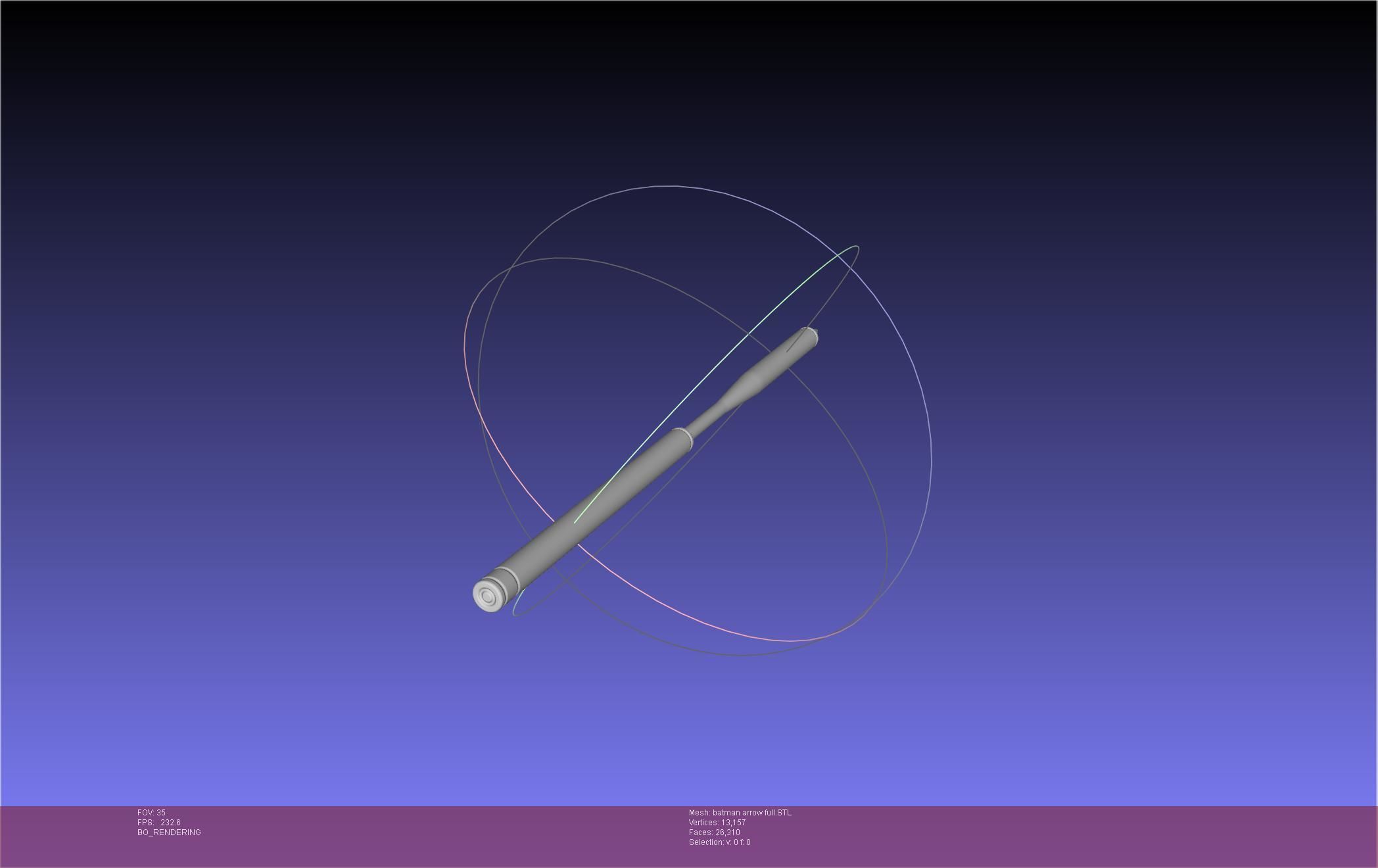 Batman Arrow Basic Model 3D print model_48