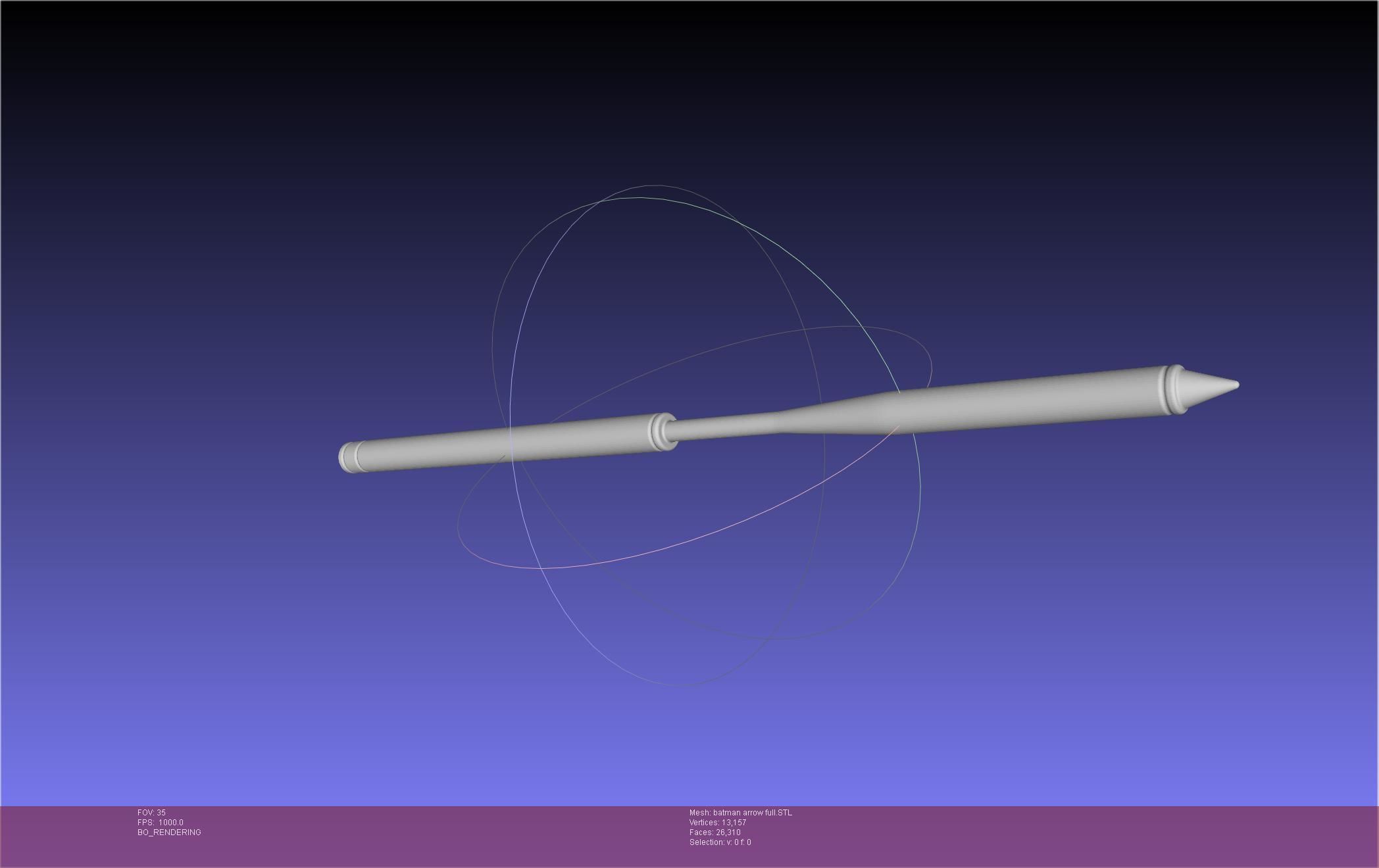 Batman Arrow Basic Model 3D print model_62