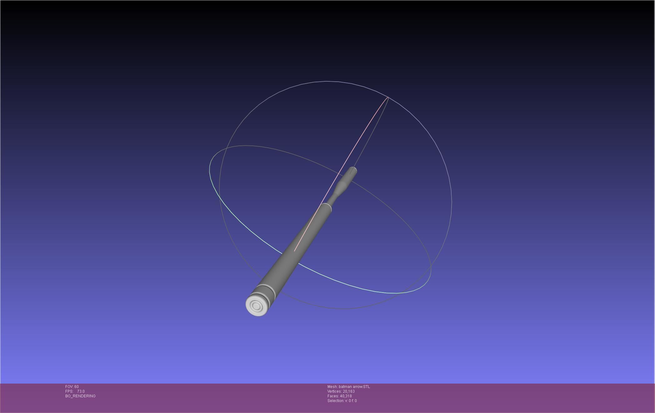 Batman Arrow Basic Model 3D print model_140
