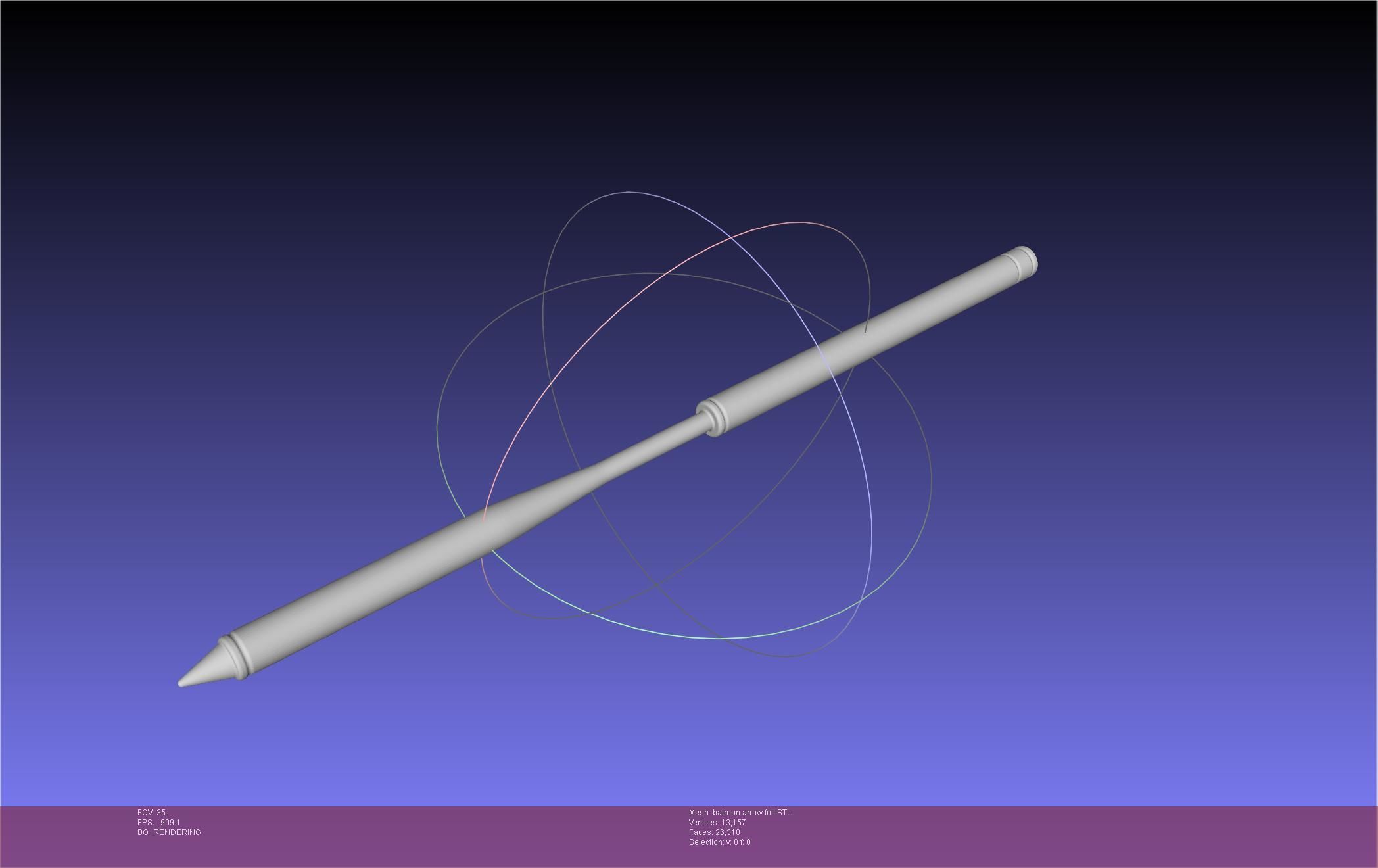 Batman Arrow Basic Model 3D print model_57