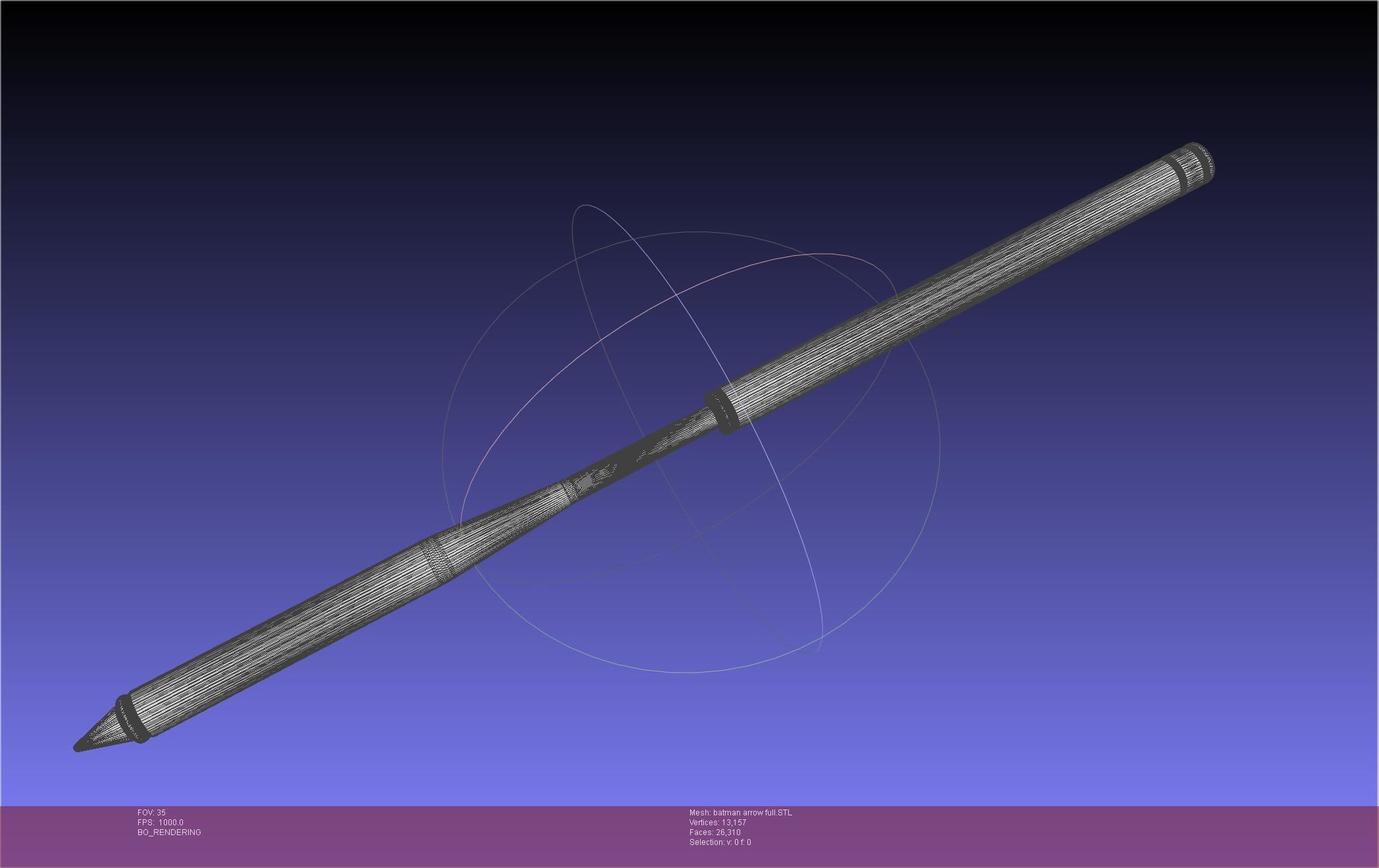 Batman Arrow Basic Model 3D print model_50