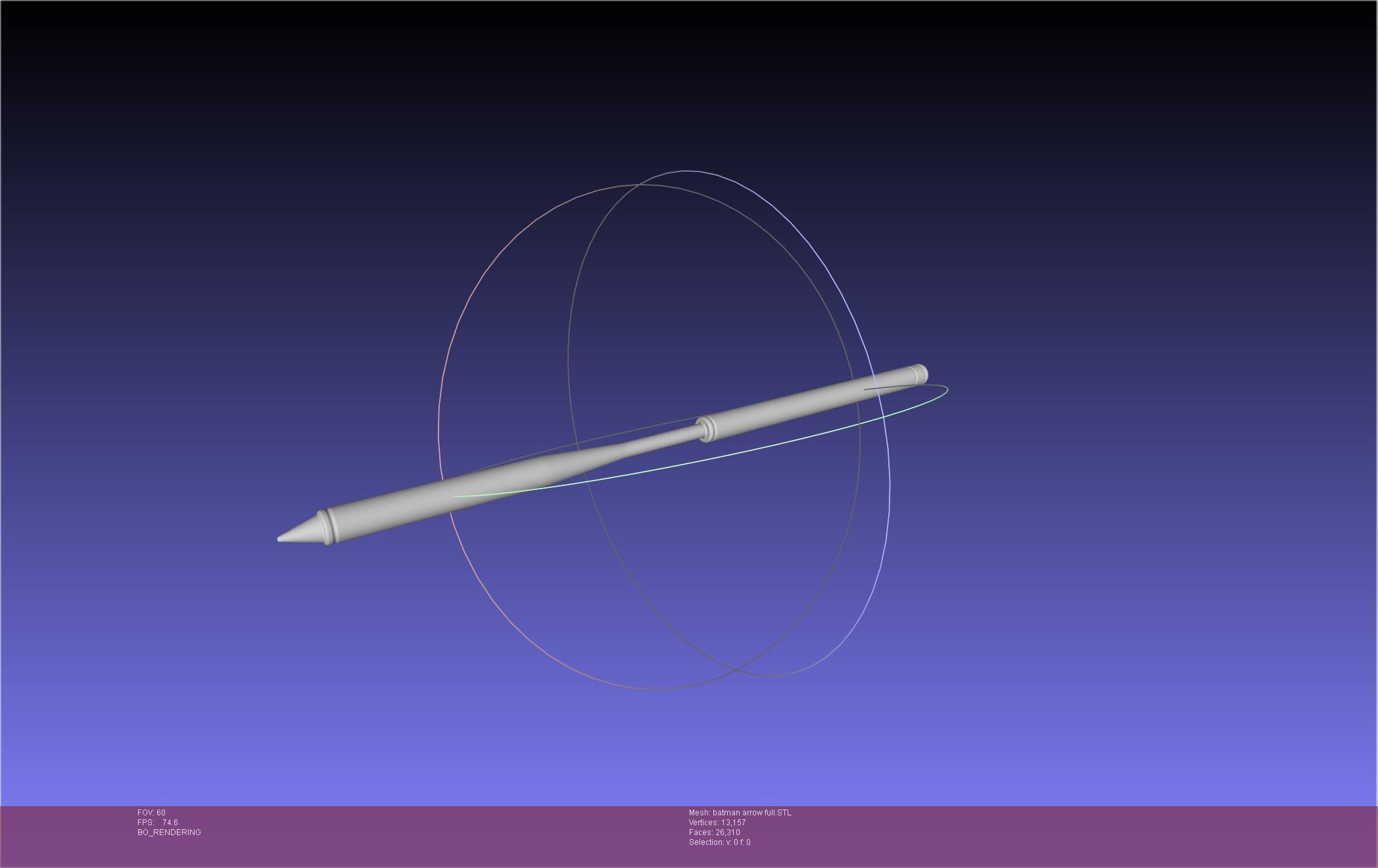 Batman Arrow Basic Model 3D print model_7