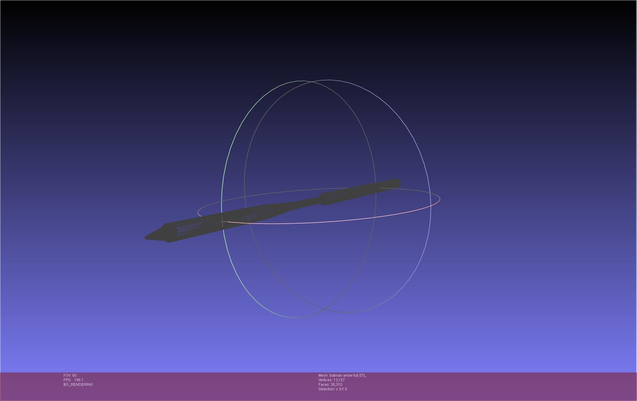 Batman Arrow Basic Model 3D print model_22