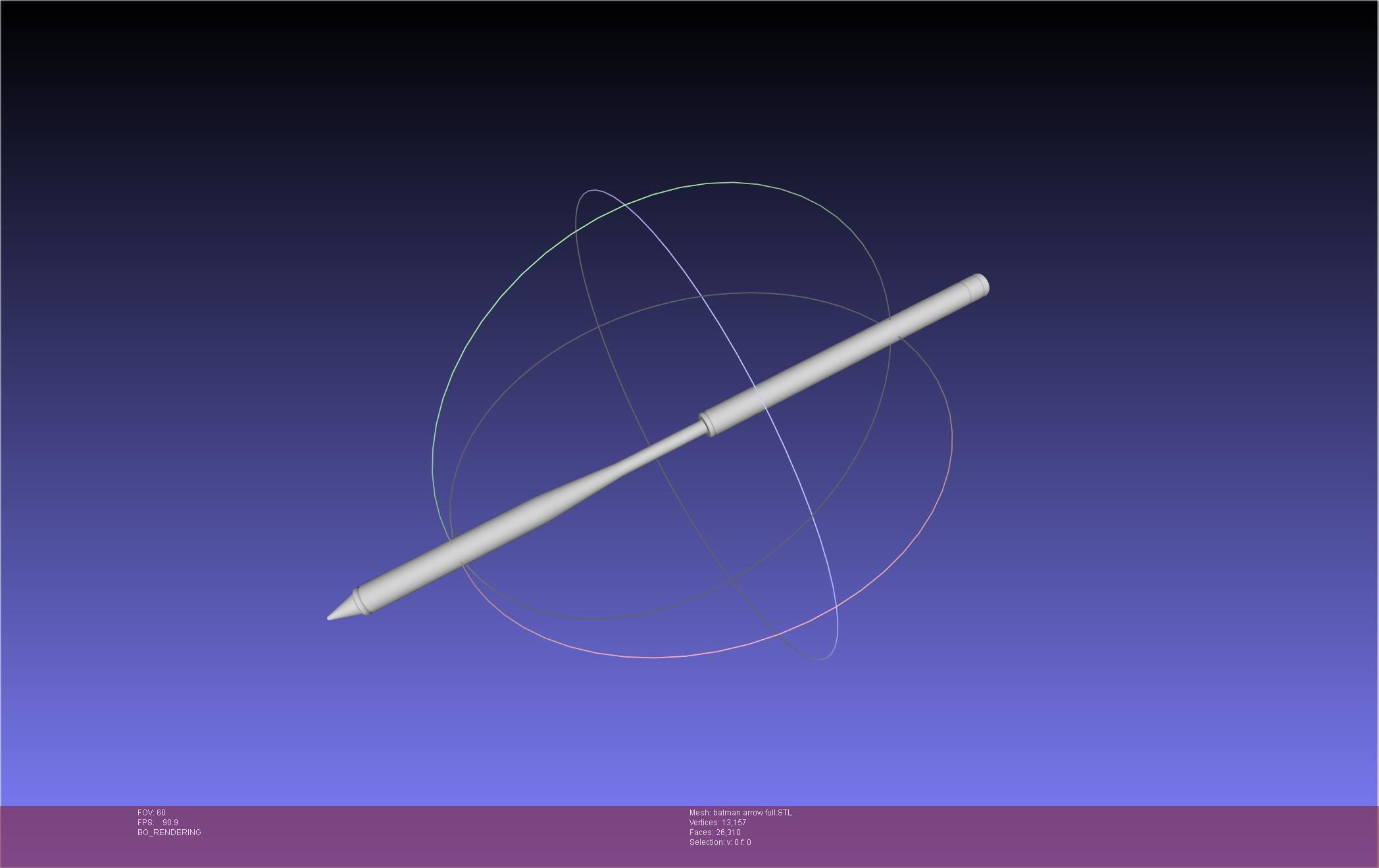 Batman Arrow Basic Model 3D print model_29