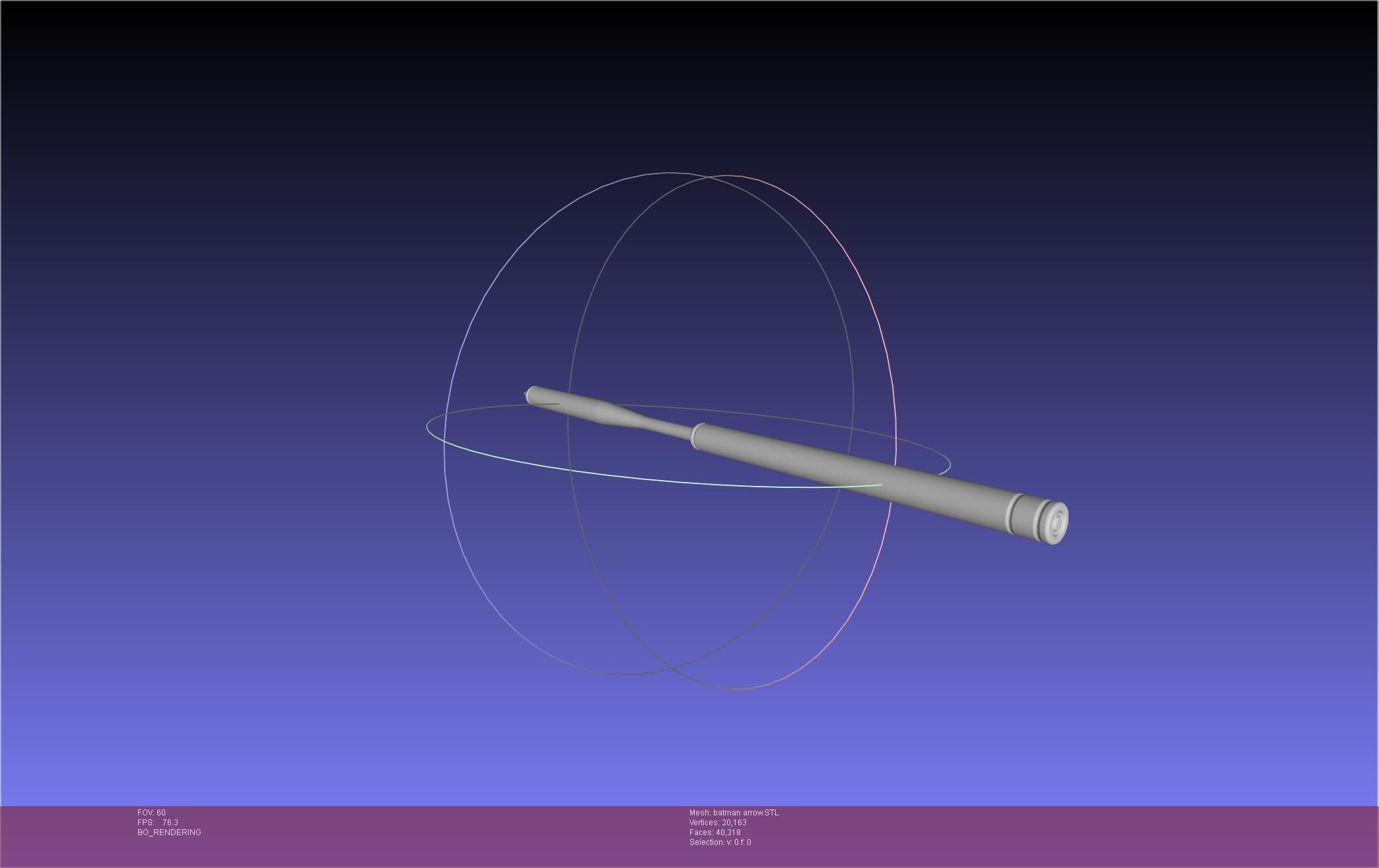Batman Arrow Basic Model 3D print model_136