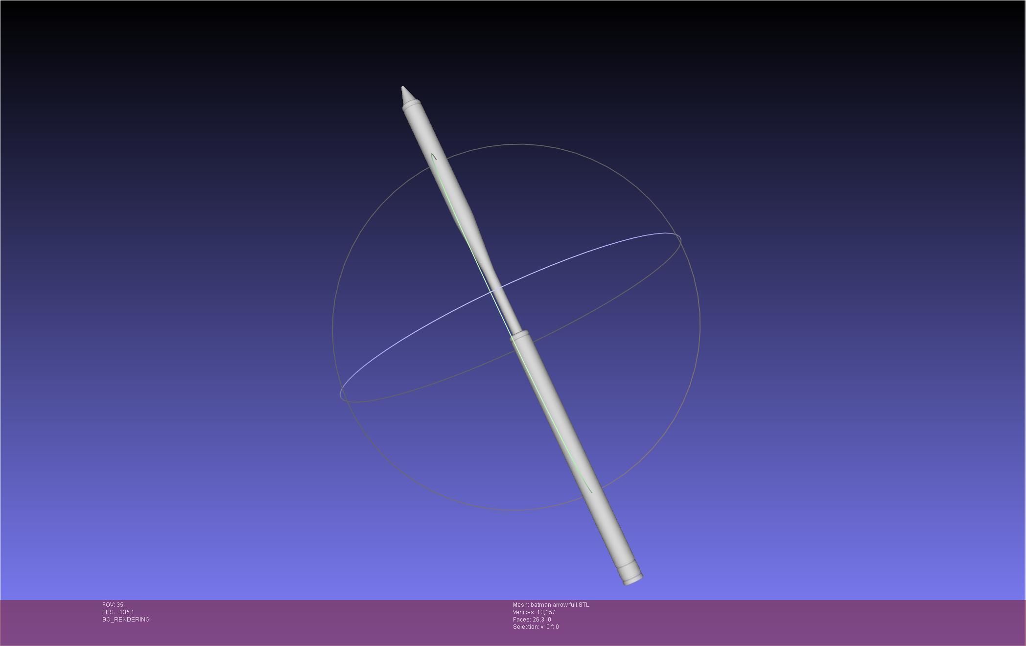 Batman Arrow Basic Model 3D print model_40