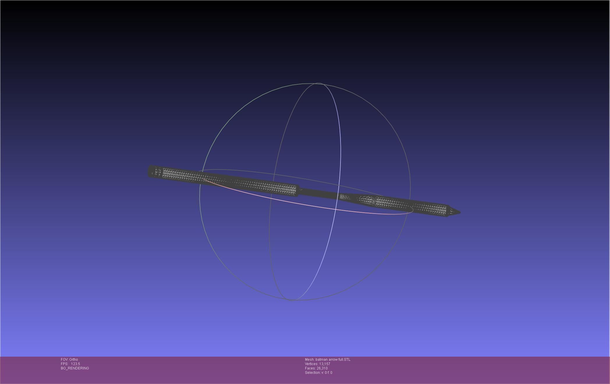 Batman Arrow Basic Model 3D print model_33