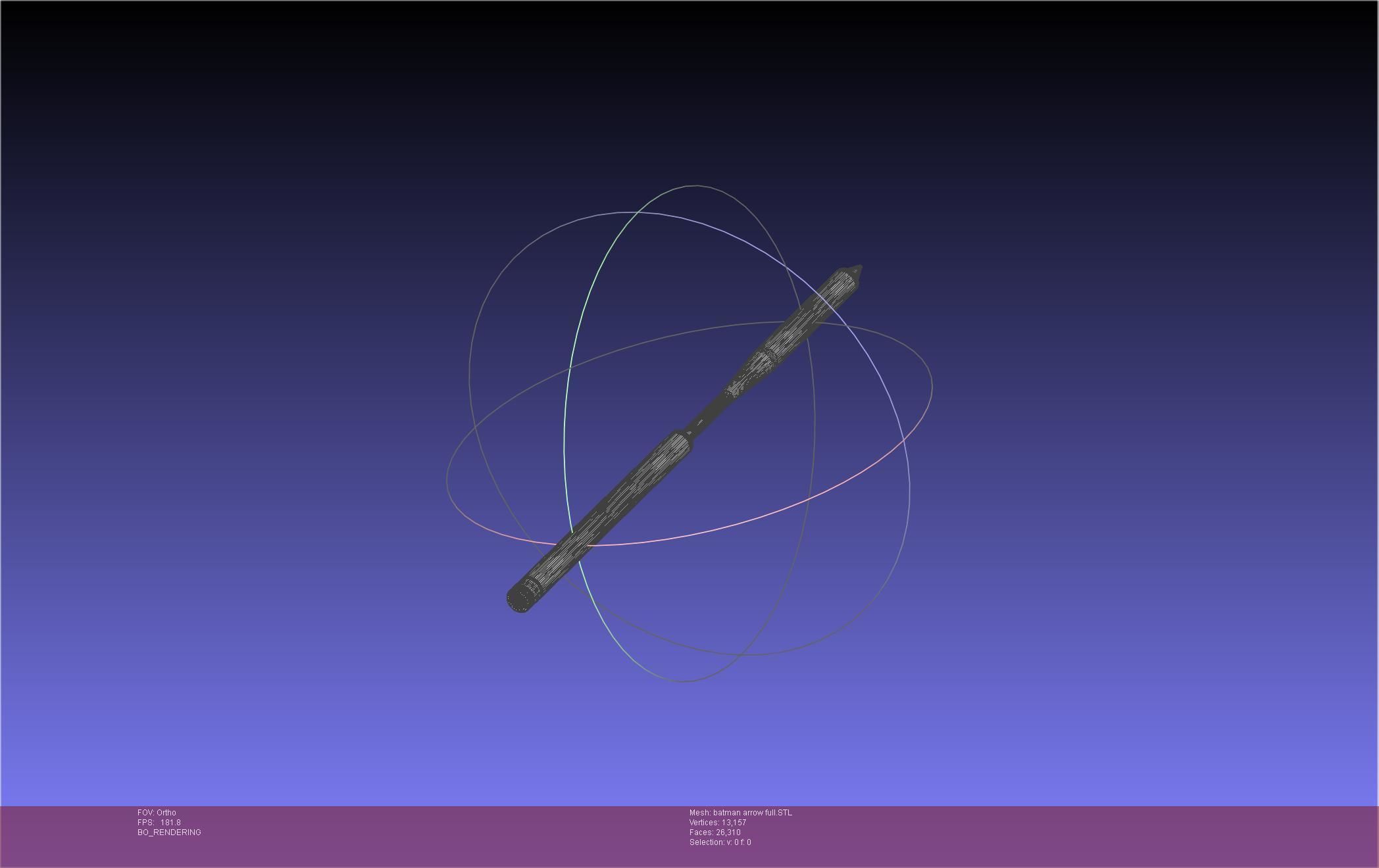 Batman Arrow Basic Model 3D print model_34