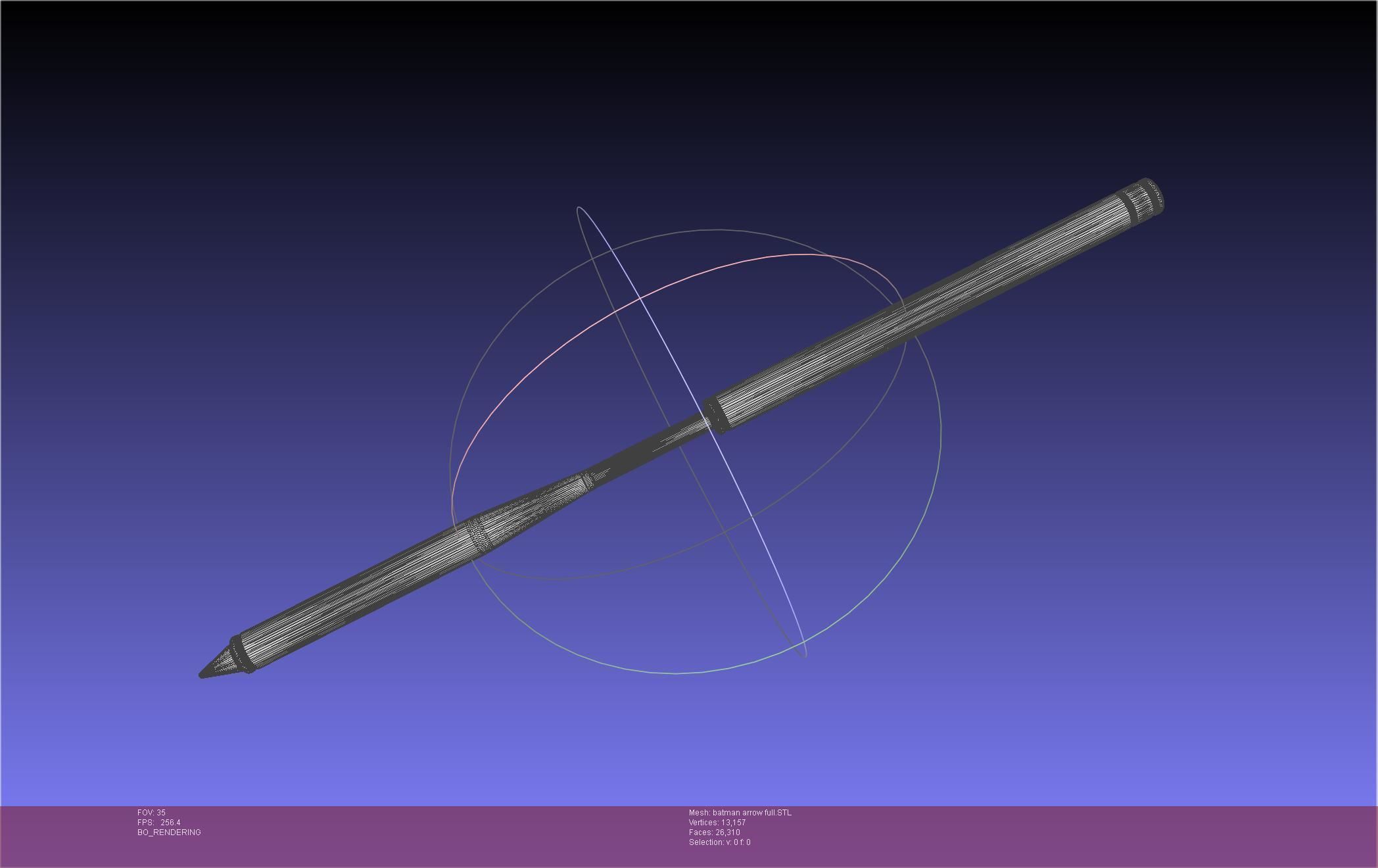 Batman Arrow Basic Model 3D print model_52